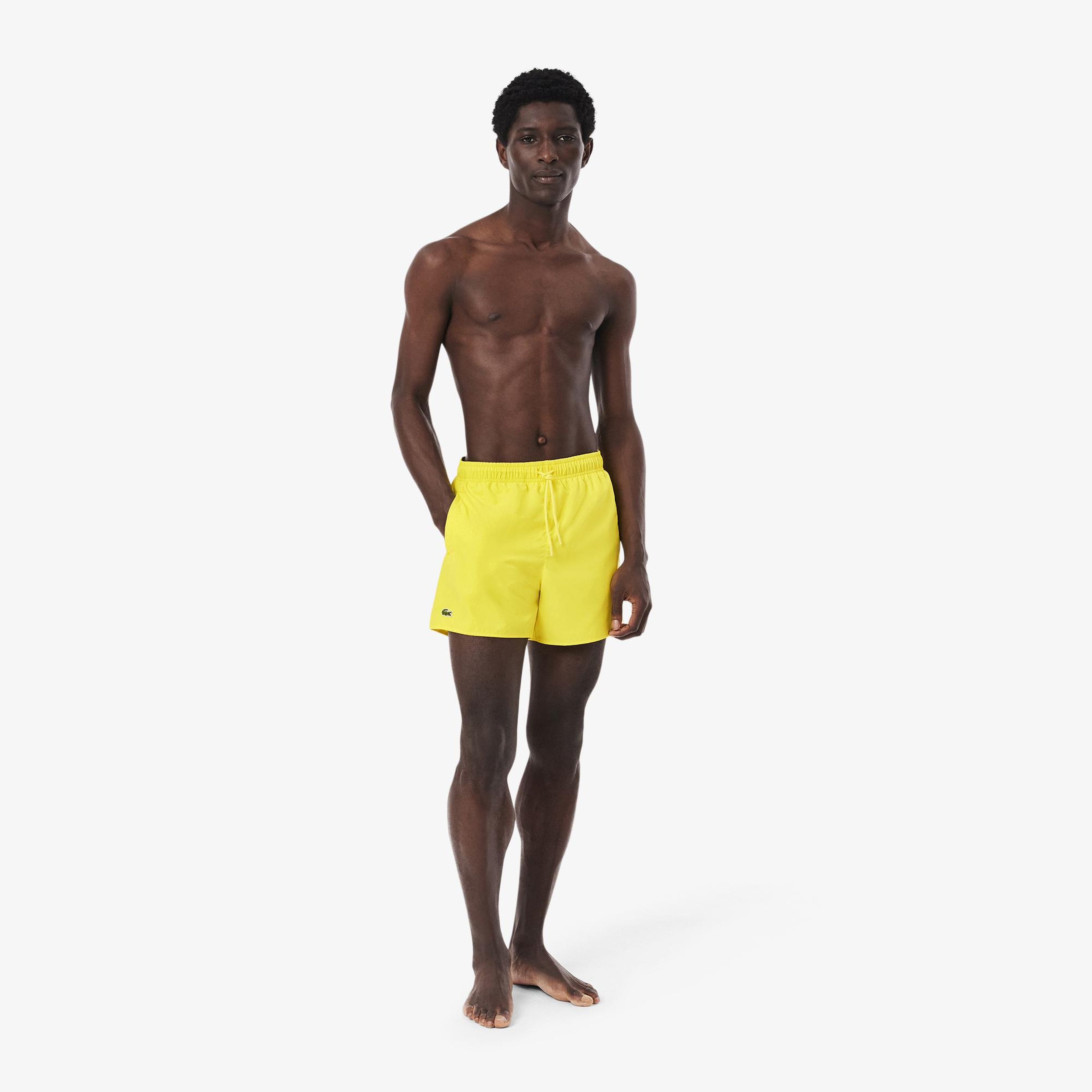 Lacoste Erkek Sarı Deniz Şortu