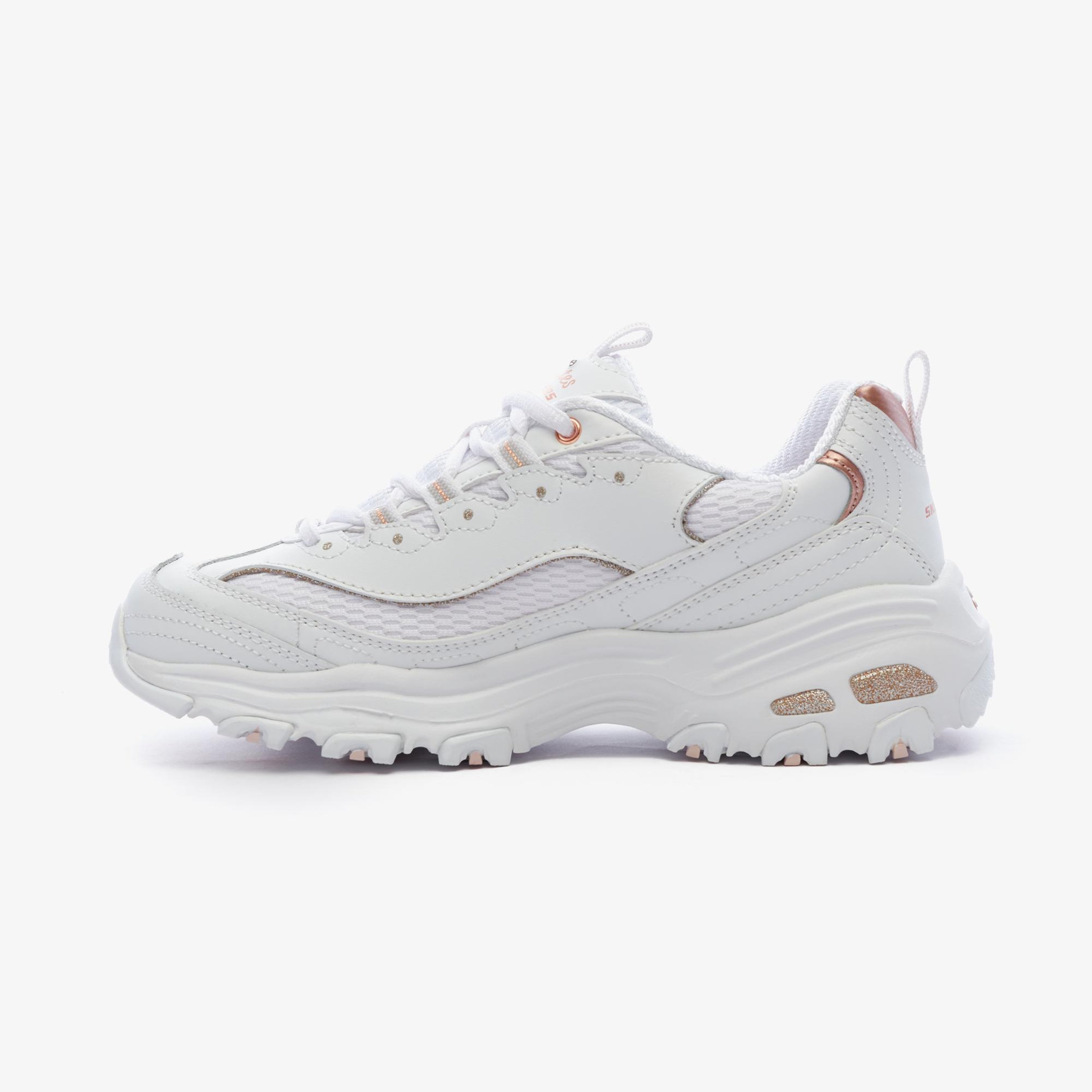 Skechers D'Lites - Copper Divine Kadın Beyaz Sneaker