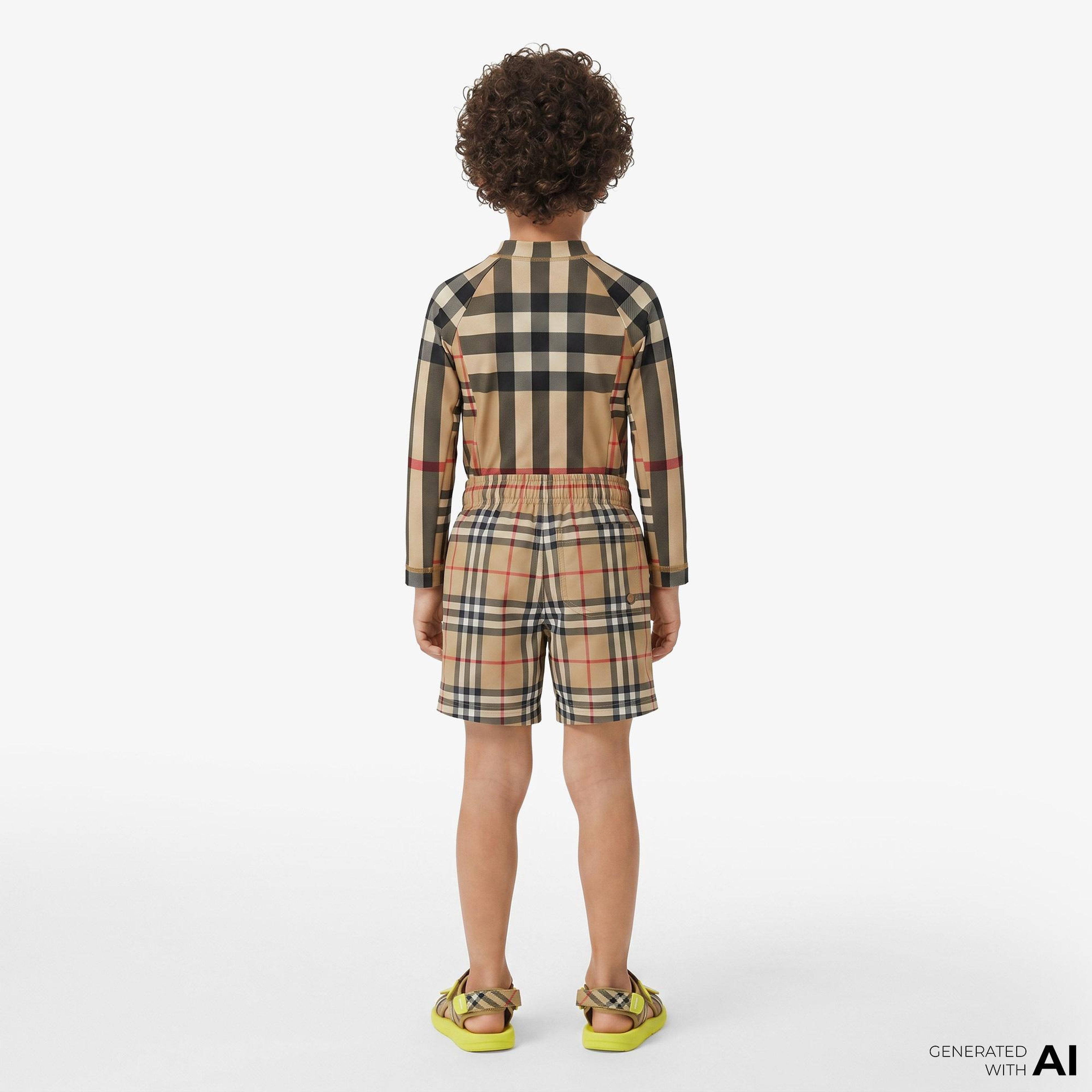 Burberry Malcolm Vintage Çocuk Bej Mayo