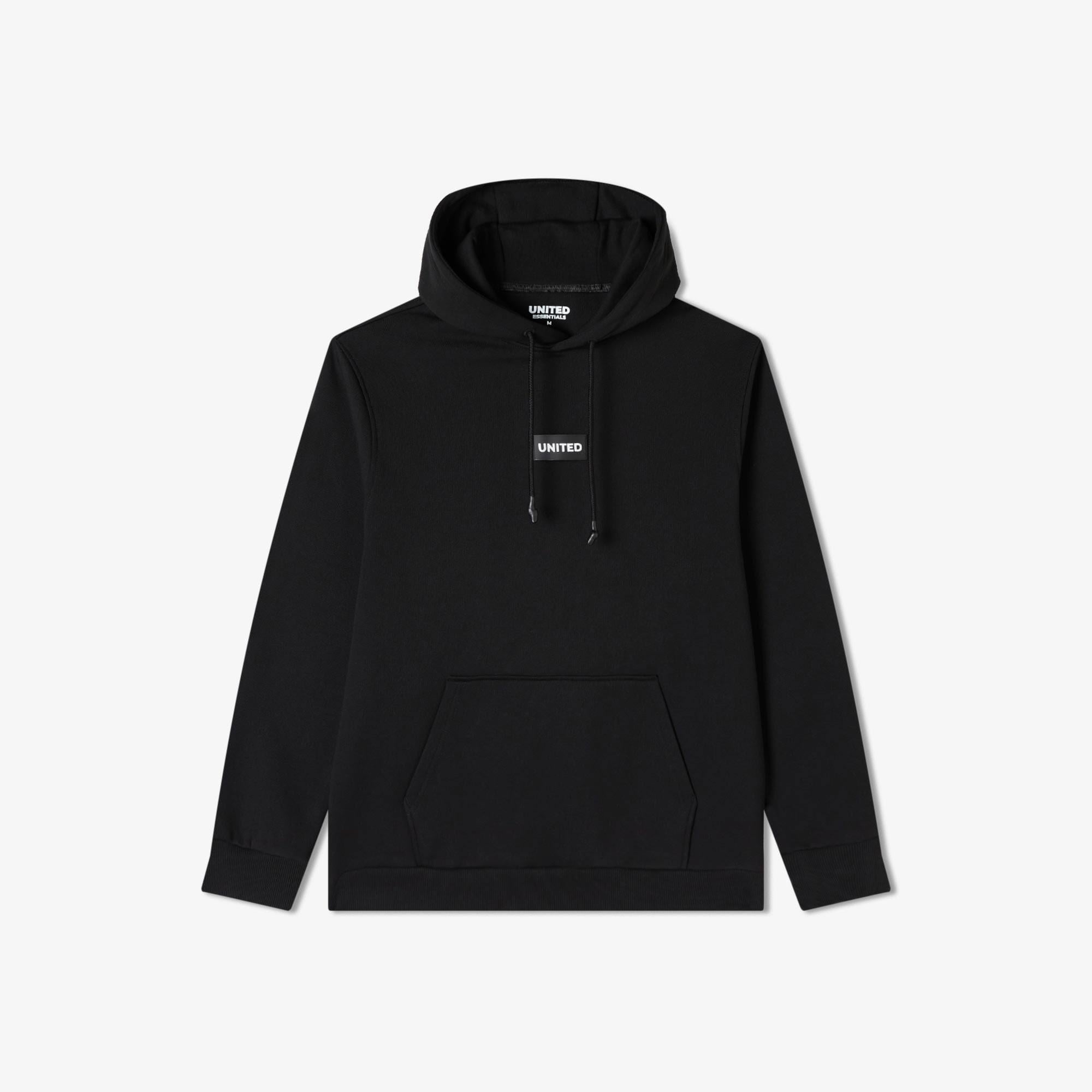 UNITED4 Classic Erkek Siyah Hoodie