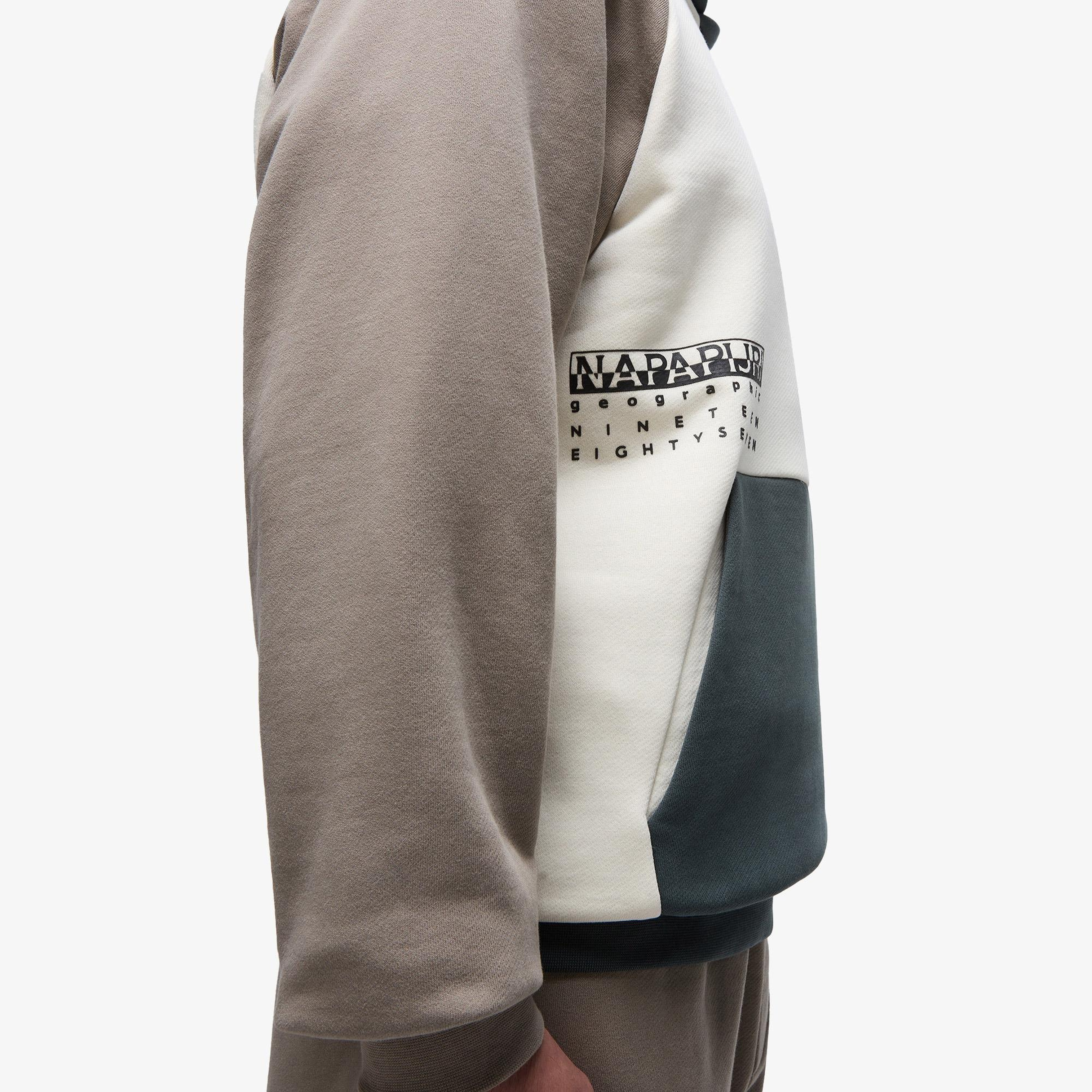 Napapijri B-Premium H Erkek Krem Sweatshirt
