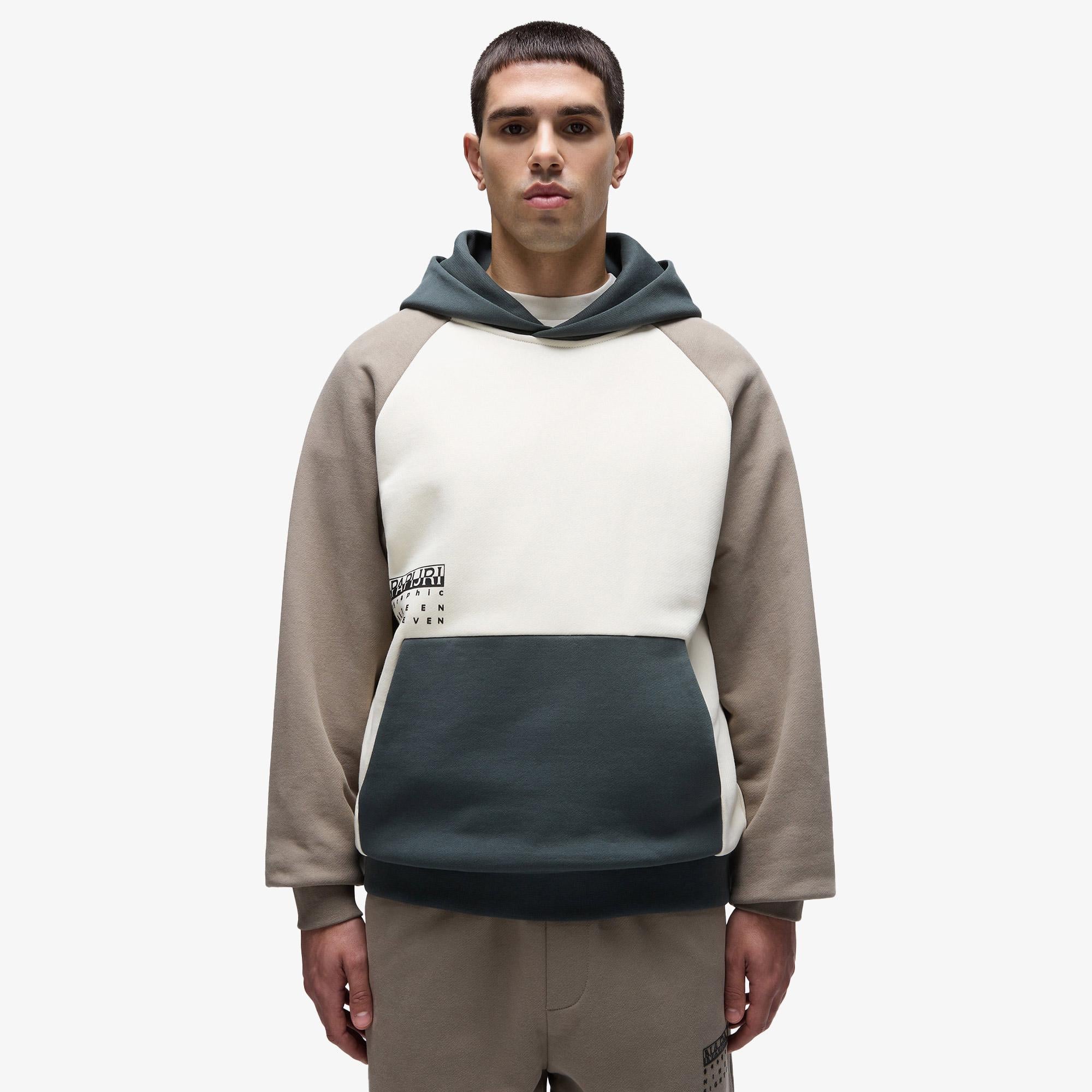 Napapijri B-Premium H Erkek Krem Sweatshirt