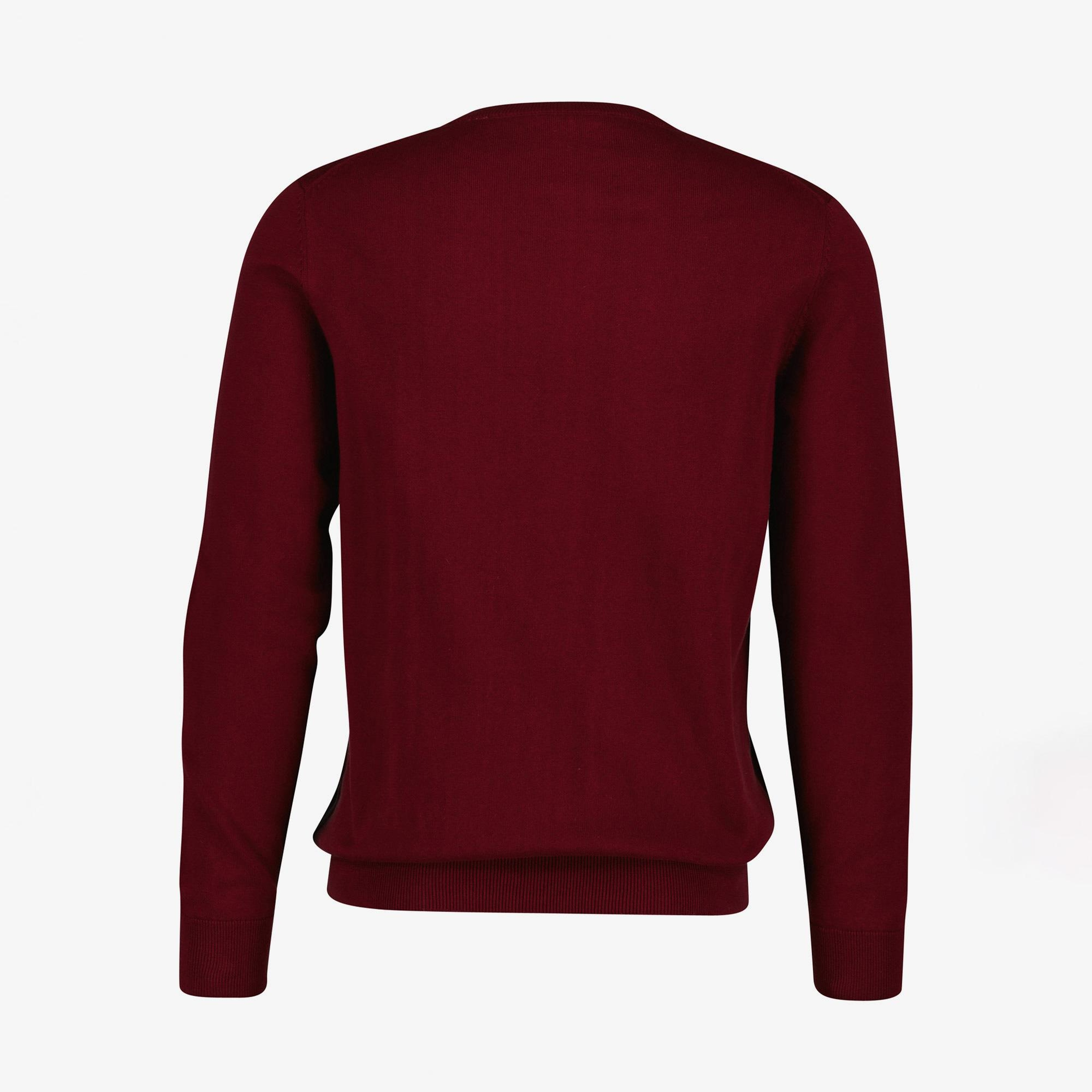GANT Erkek Bordo Regular Fit Bisiklet Yaka Kazak