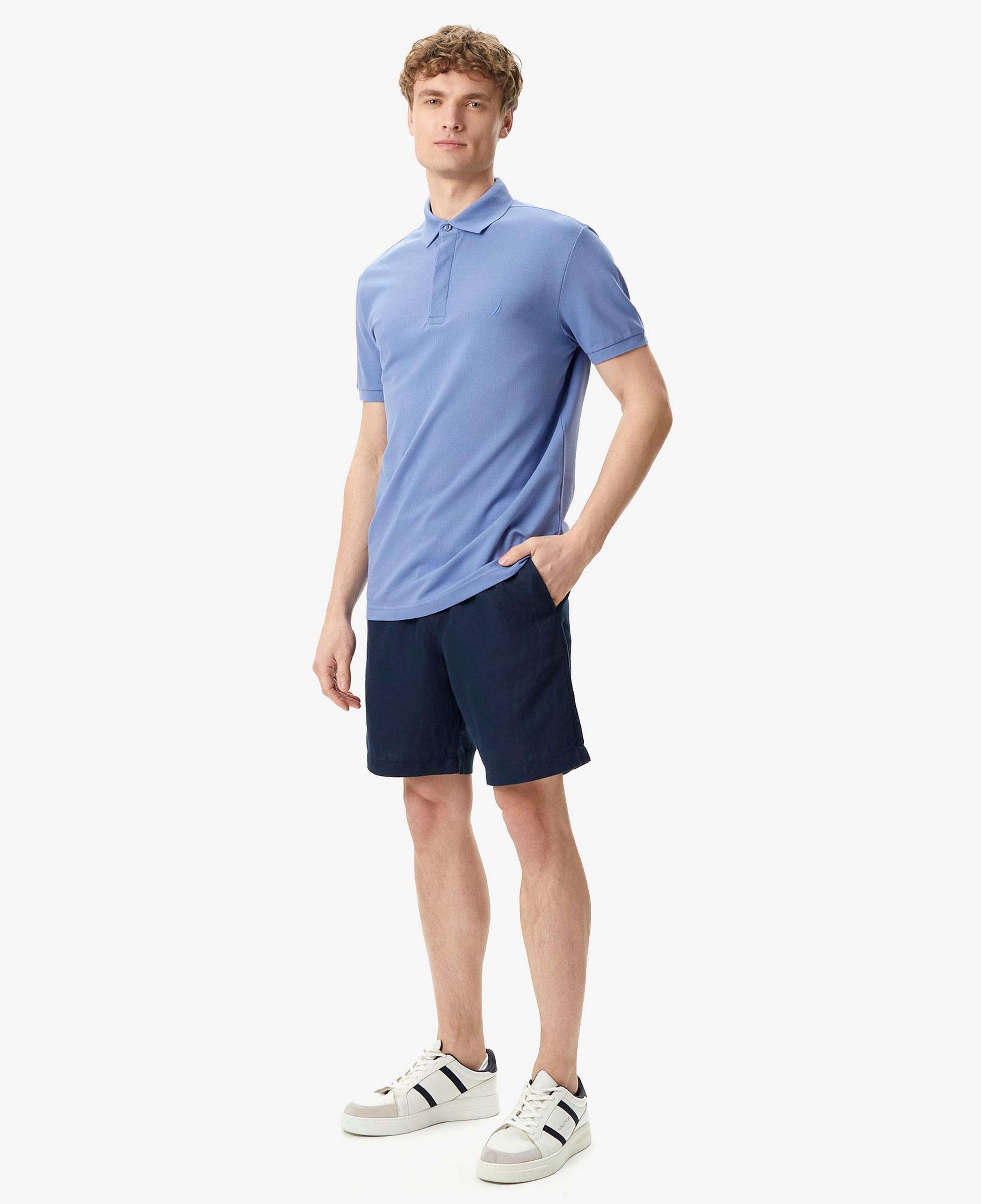 Nautica Erkek Mavi Slim Fit Polo Yaka T-Shirt