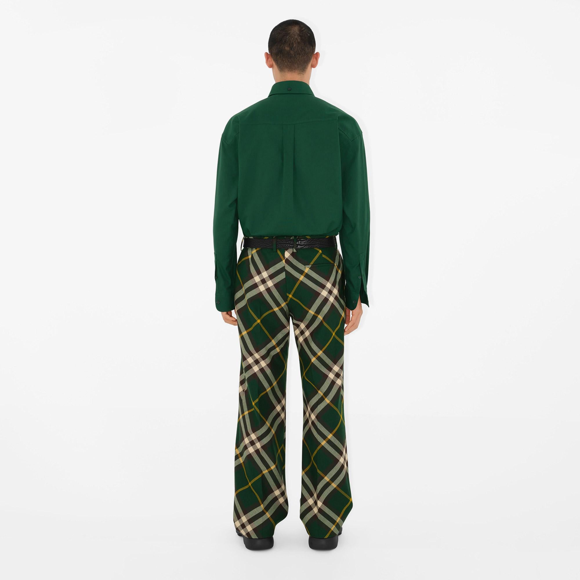 Burberry Erkek Yeşil Gömlek