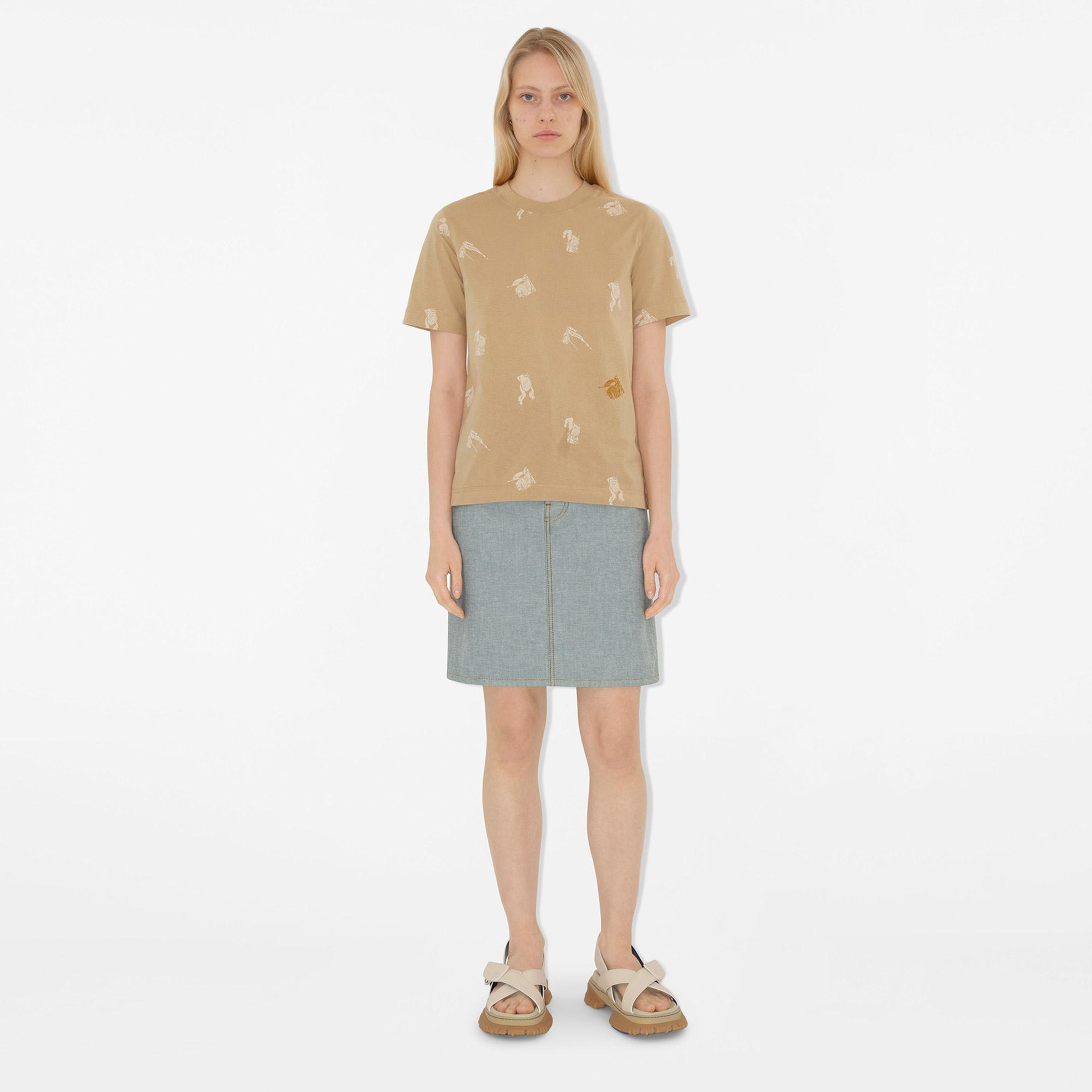 Burberry Kadın Sarı T-Shirt