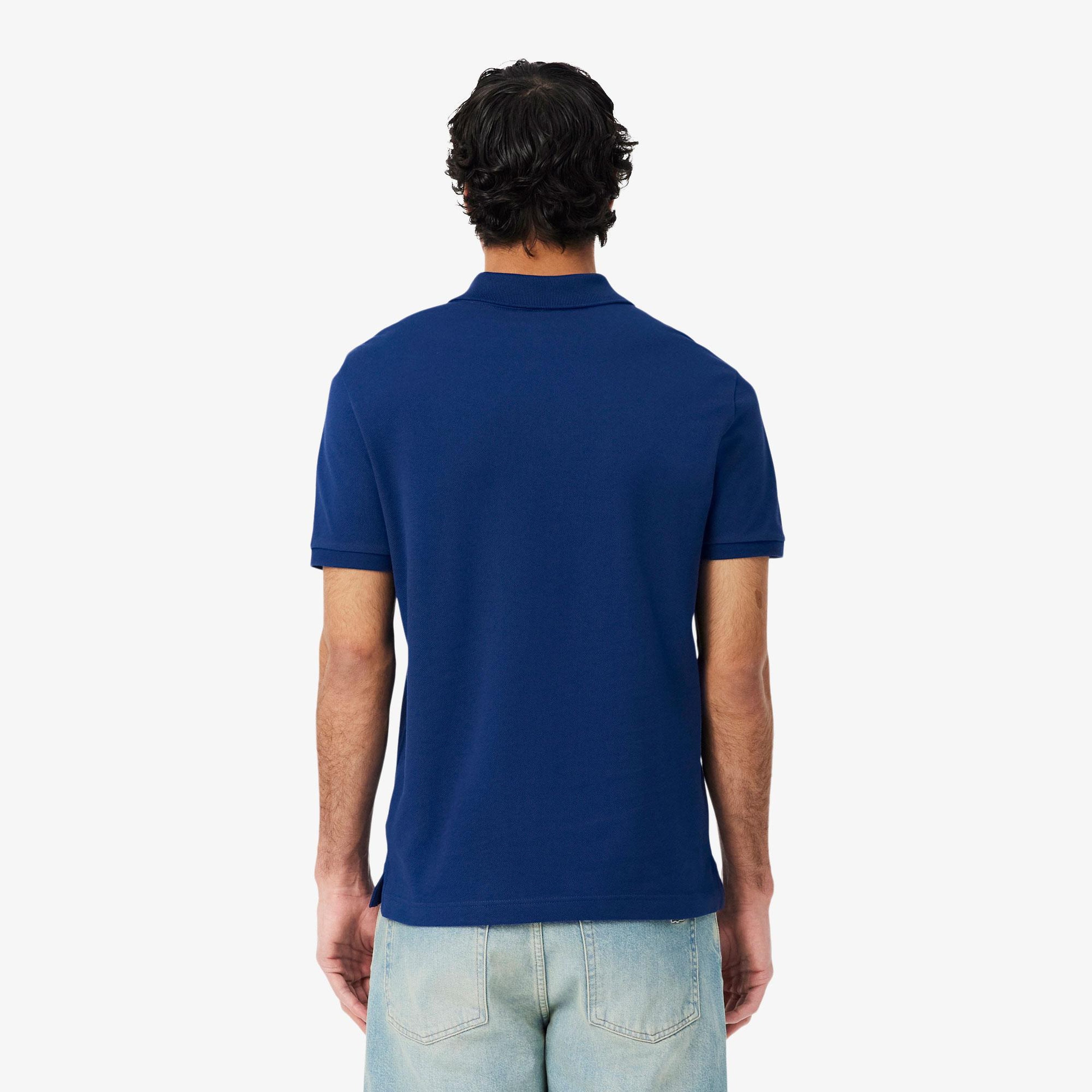 L.12.12 Erkek Slim Fit Koyu Mavi Polo