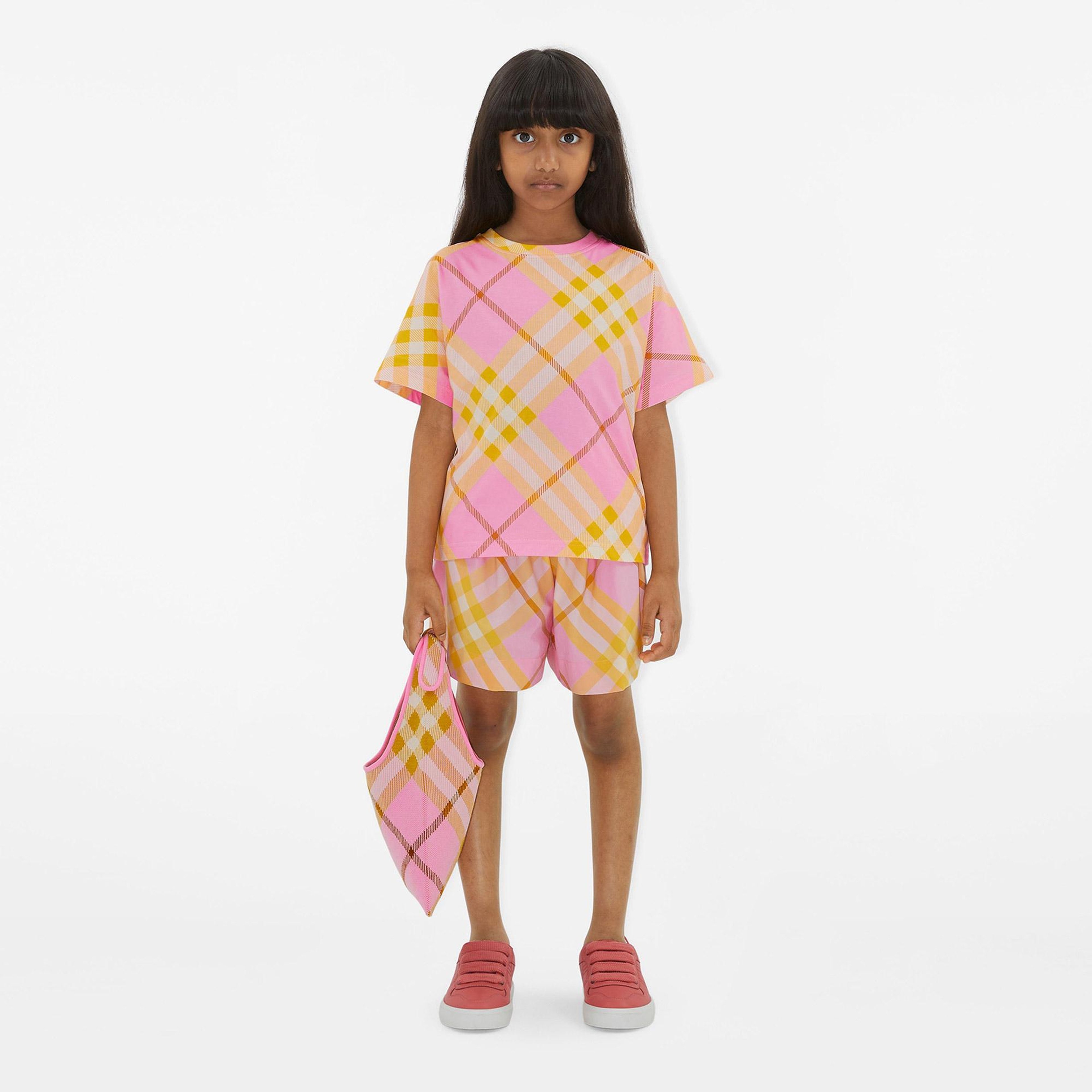 Burberry Çocuk Pembe T-Shirt