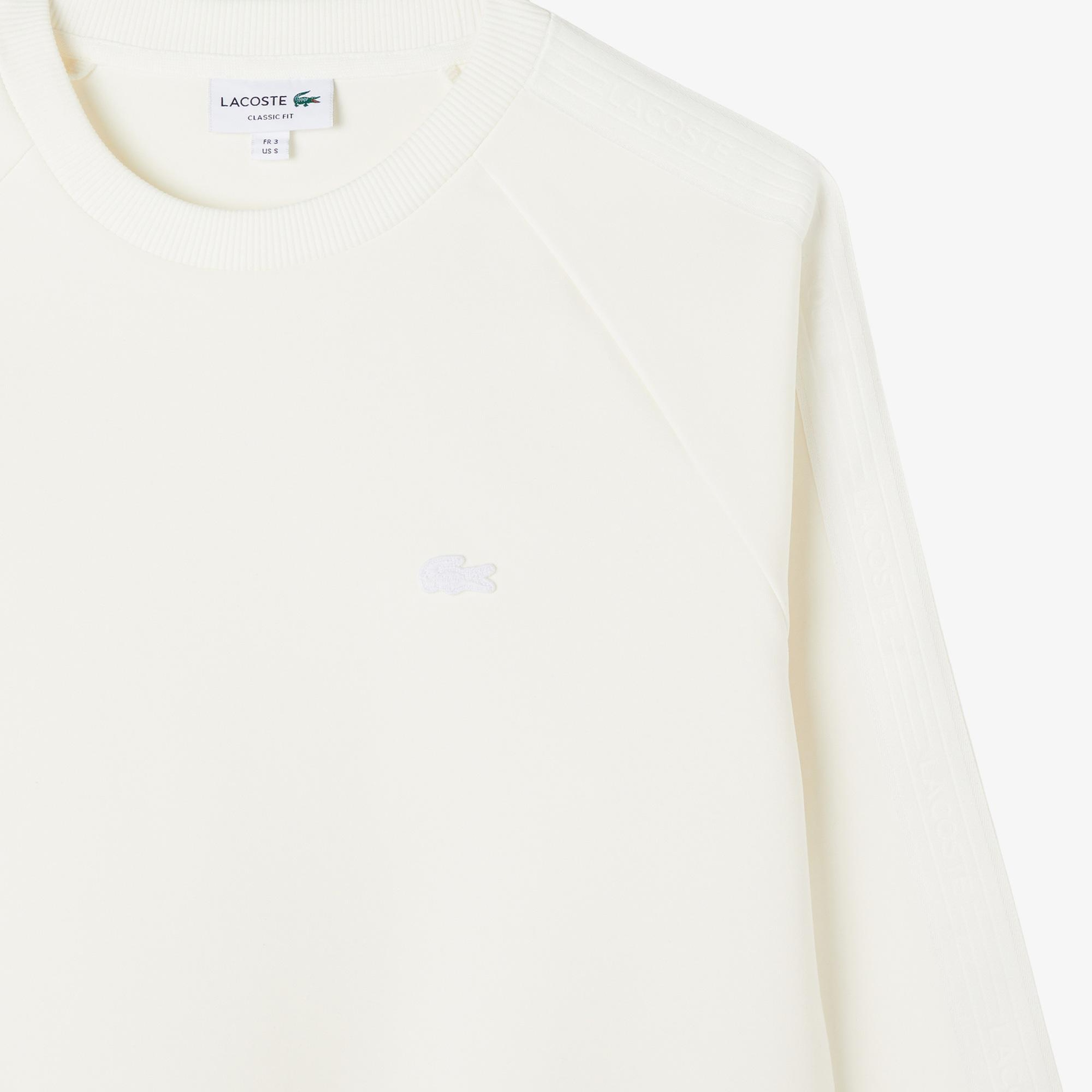 Erkek Classic Fit Bisiklet Yaka Krem Sweatshirt