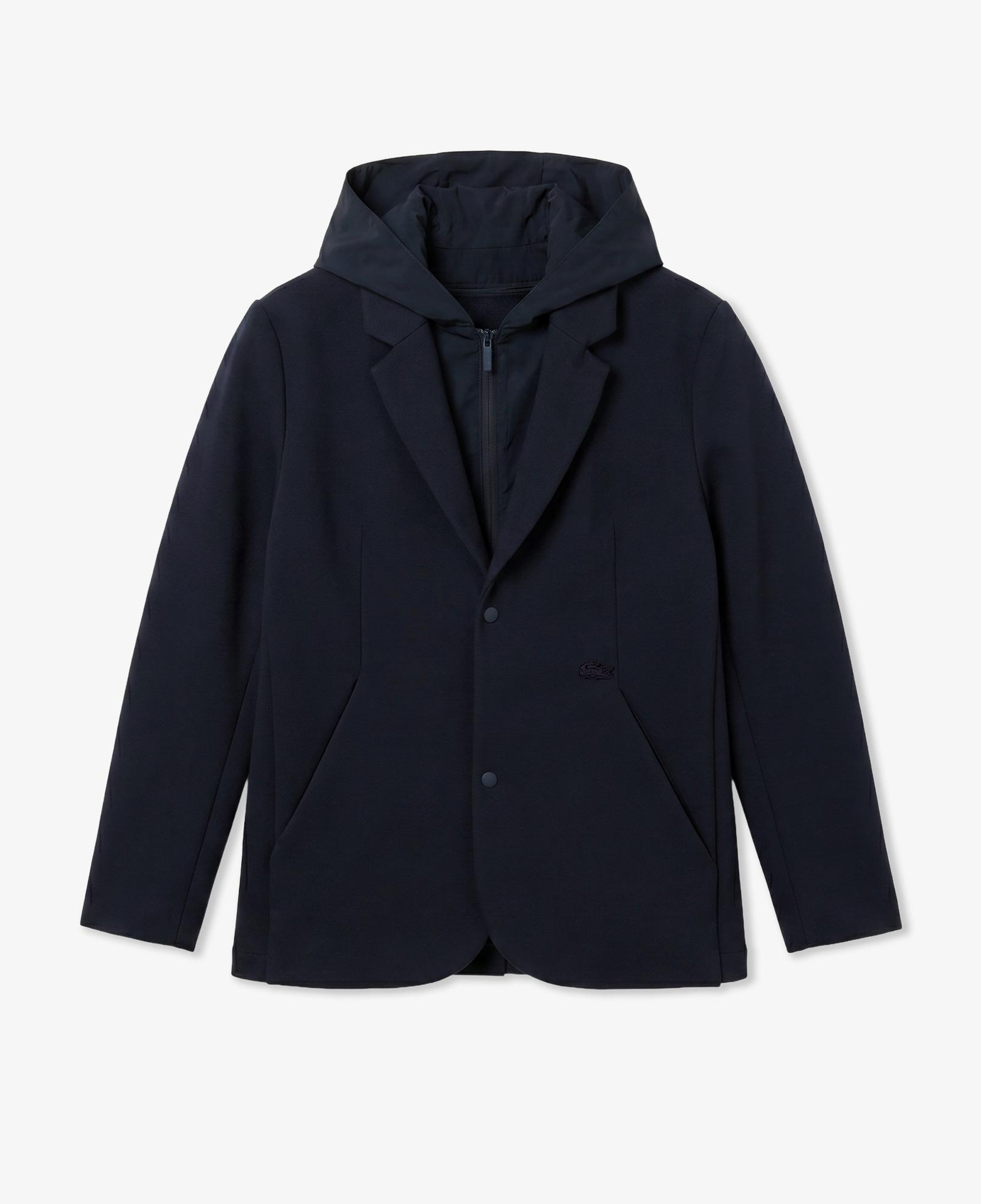 Erkek Kapüşonlu Koyu Gri Blazer