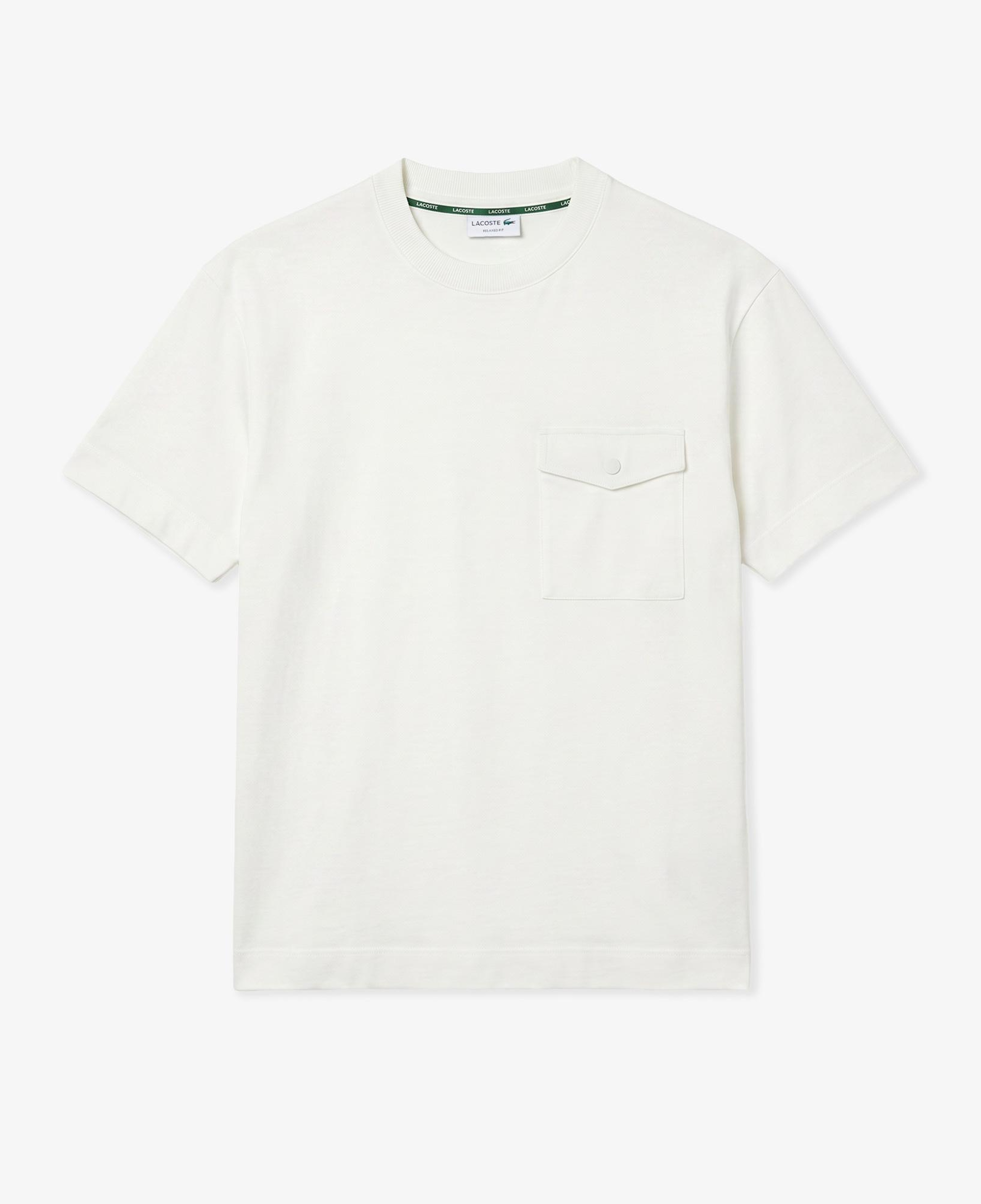 Erkek Relaxed Fit Bisiklet Yaka Krem T-Shirt
