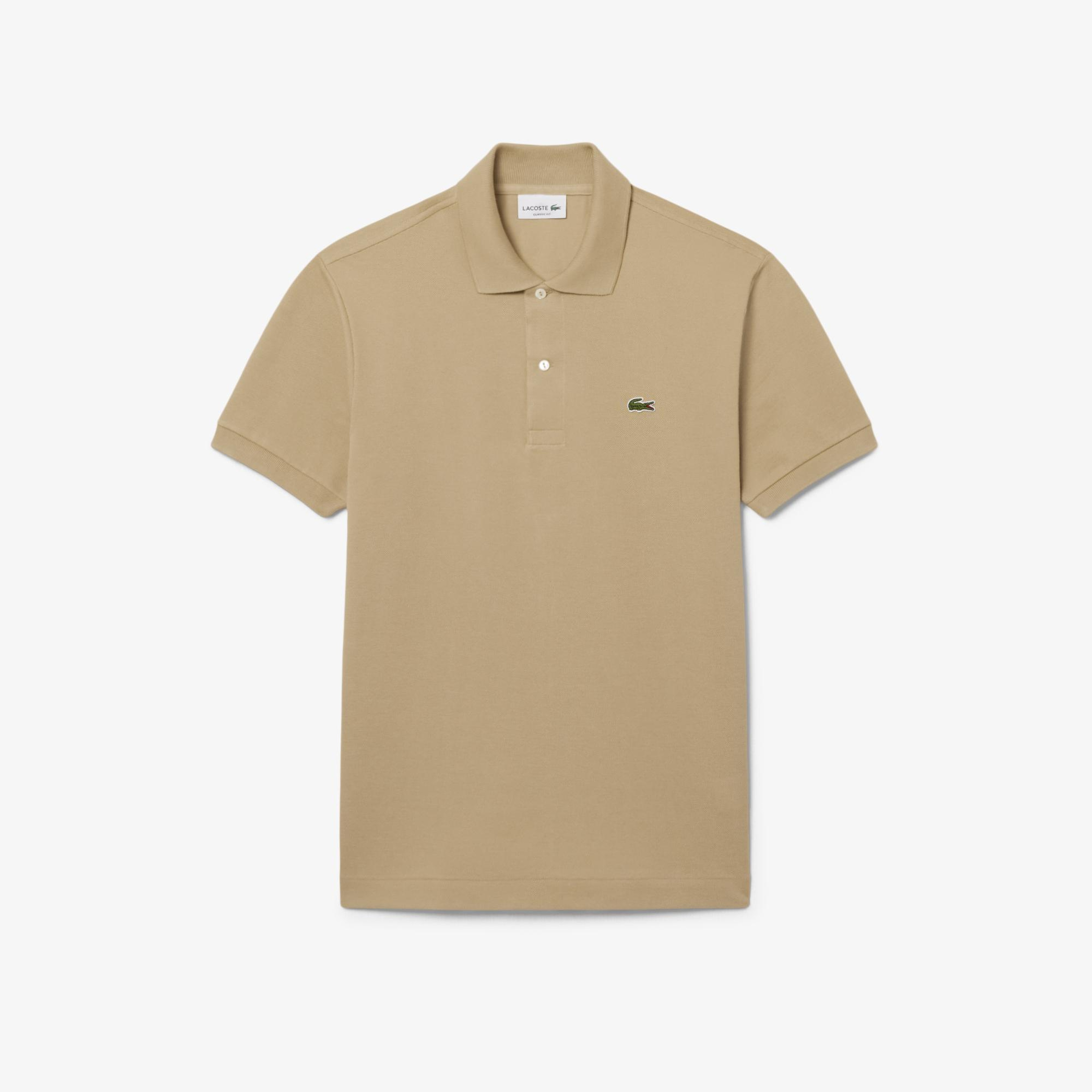 L.12.12 Erkek Classic Fit Açık Kahverengi Polo