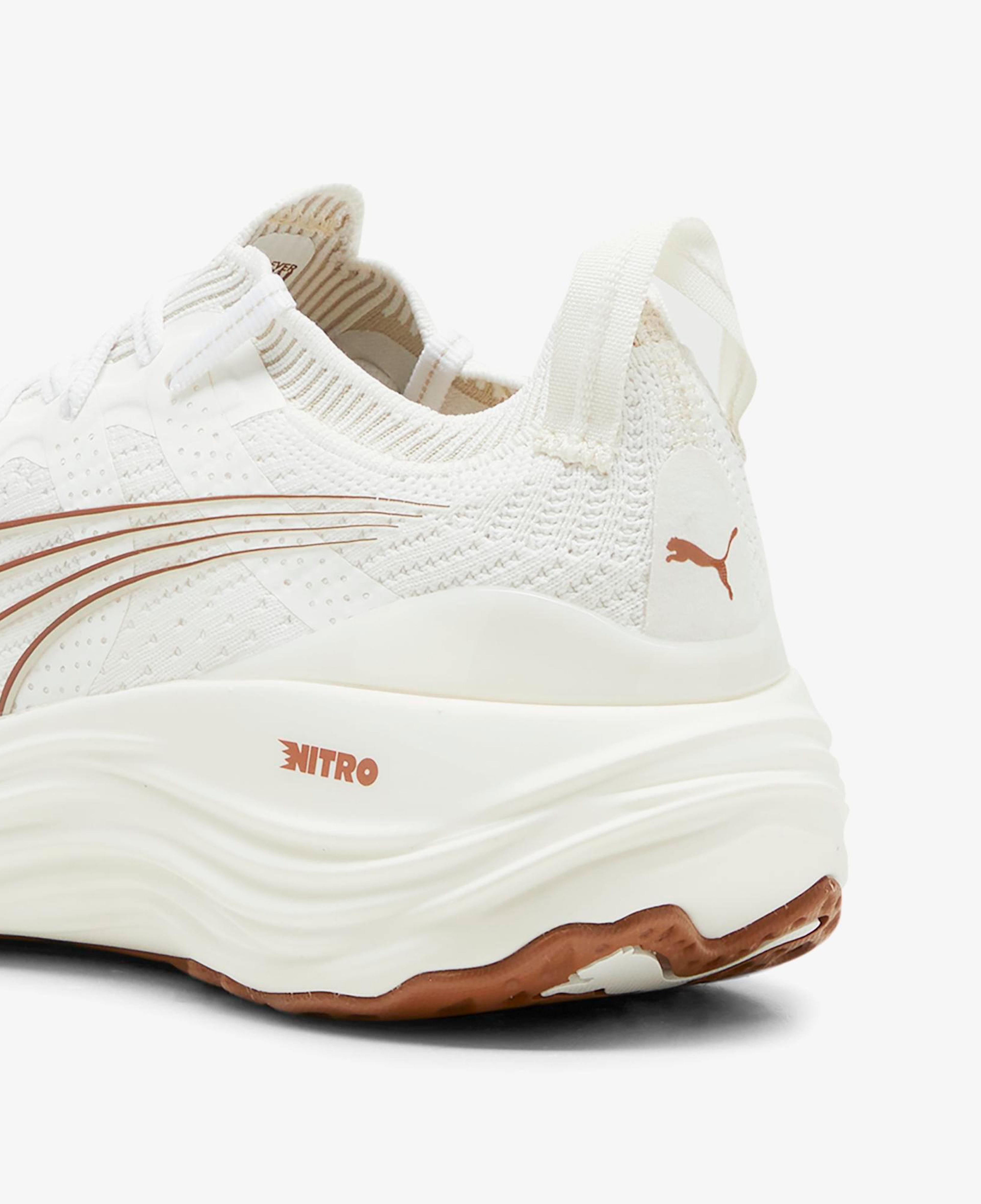Puma ForeverRun Nitro Knit Kadın Beyaz Koşu Ayakkabısı
