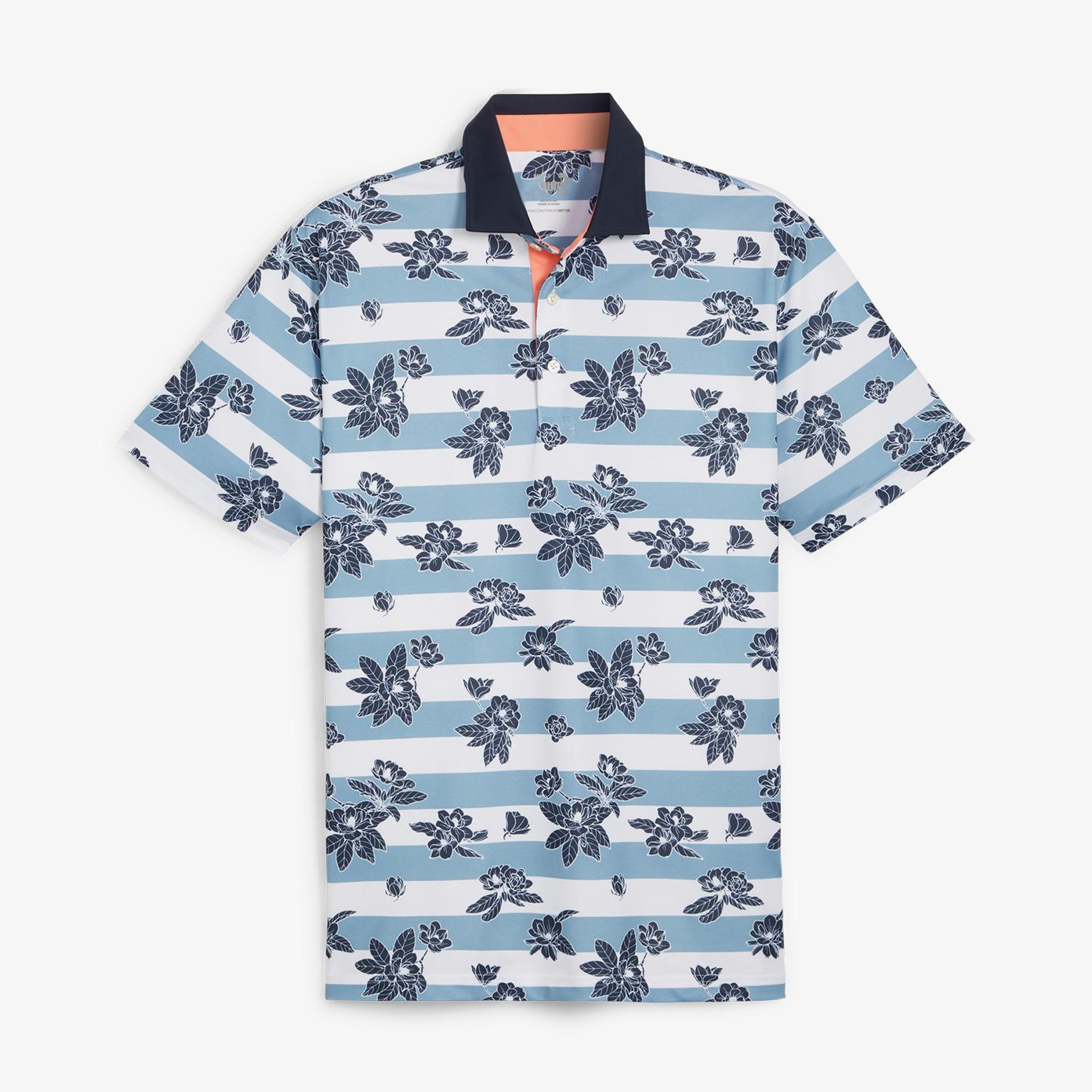 Puma Garden Pique Erkek Mavi Golf Polo T-Shirt