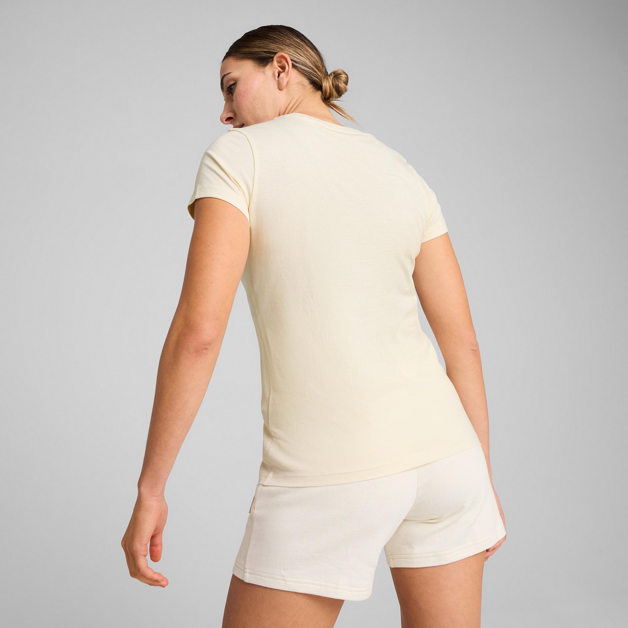 Puma Ess Elevated Kadın Krem T-Shirt