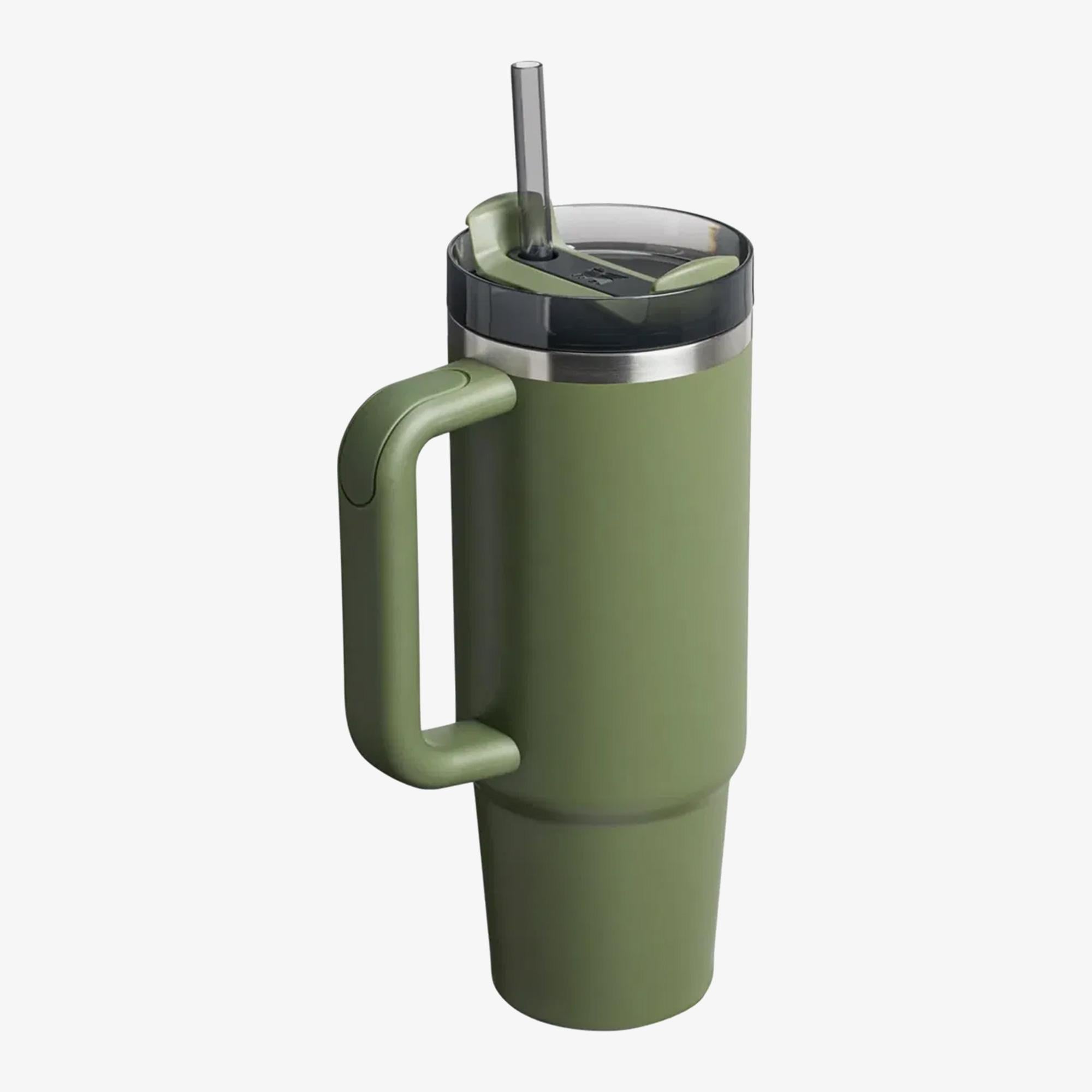 Stanley The Quencher H2.O FlowState Tumbler 0.89L 30oz Pipetli Haki Termos