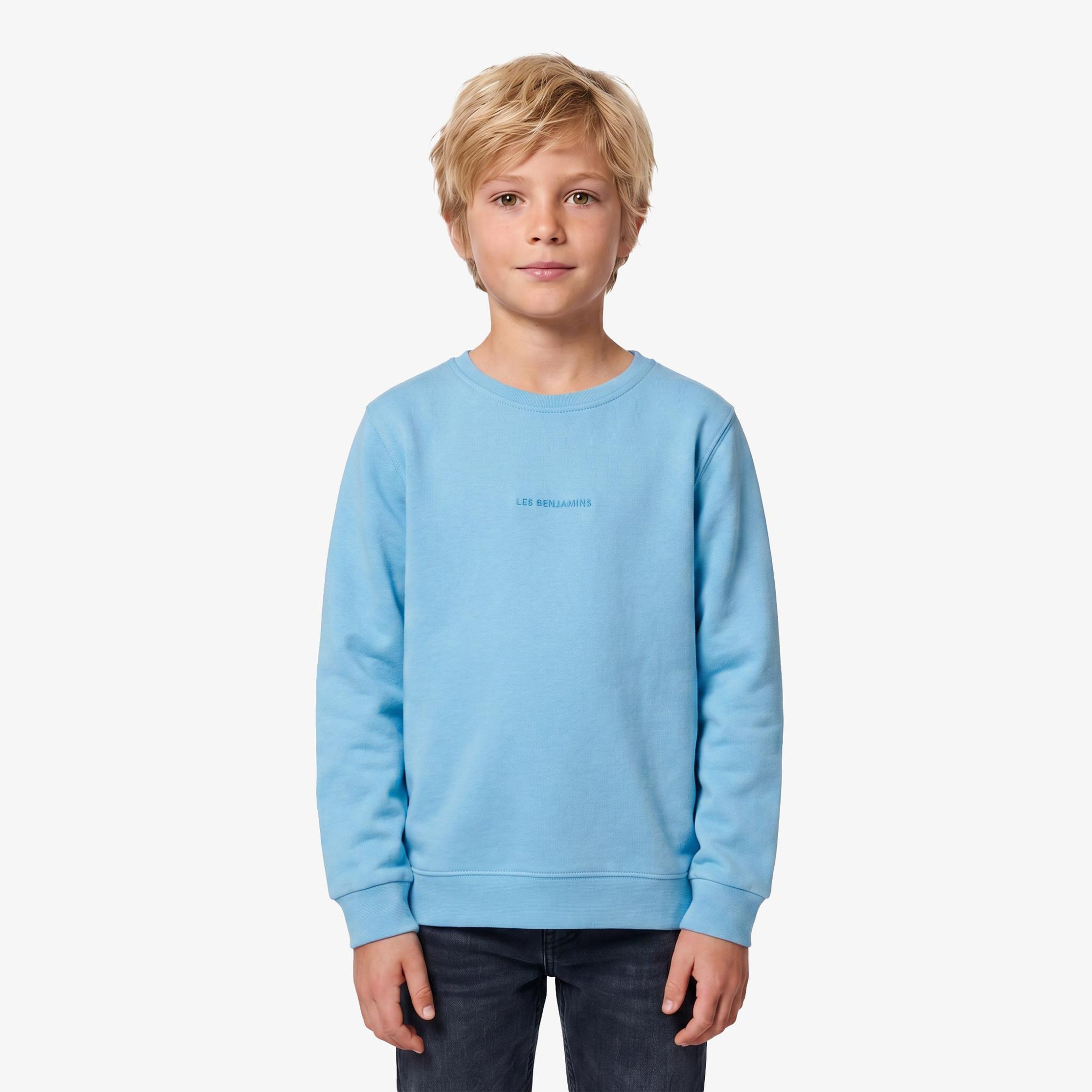 Les Benjamins Essential Çocuk Mavi Sweatshirt