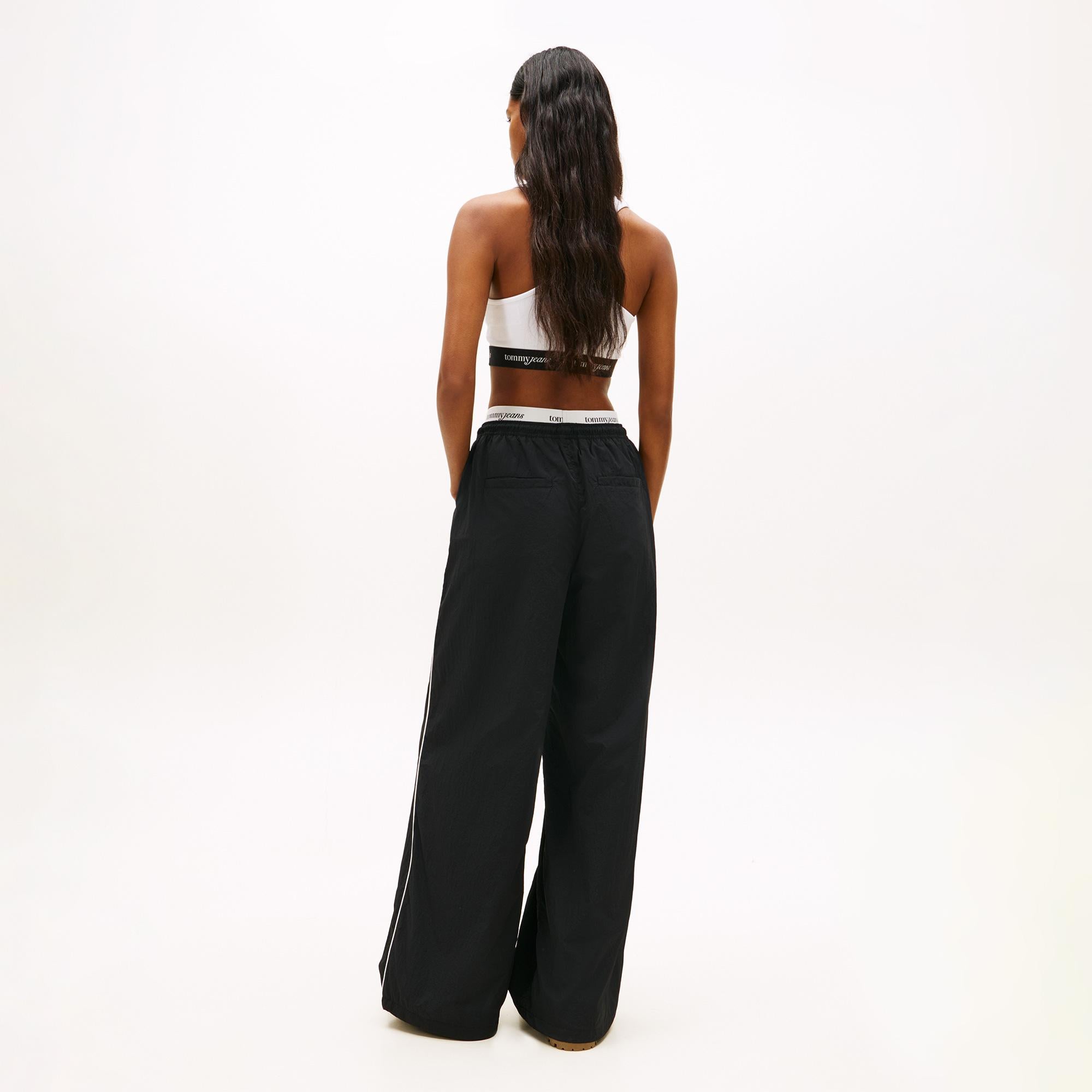 Tommy Hilfiger Waistband Track Pants Kadın Siyah Pantolon