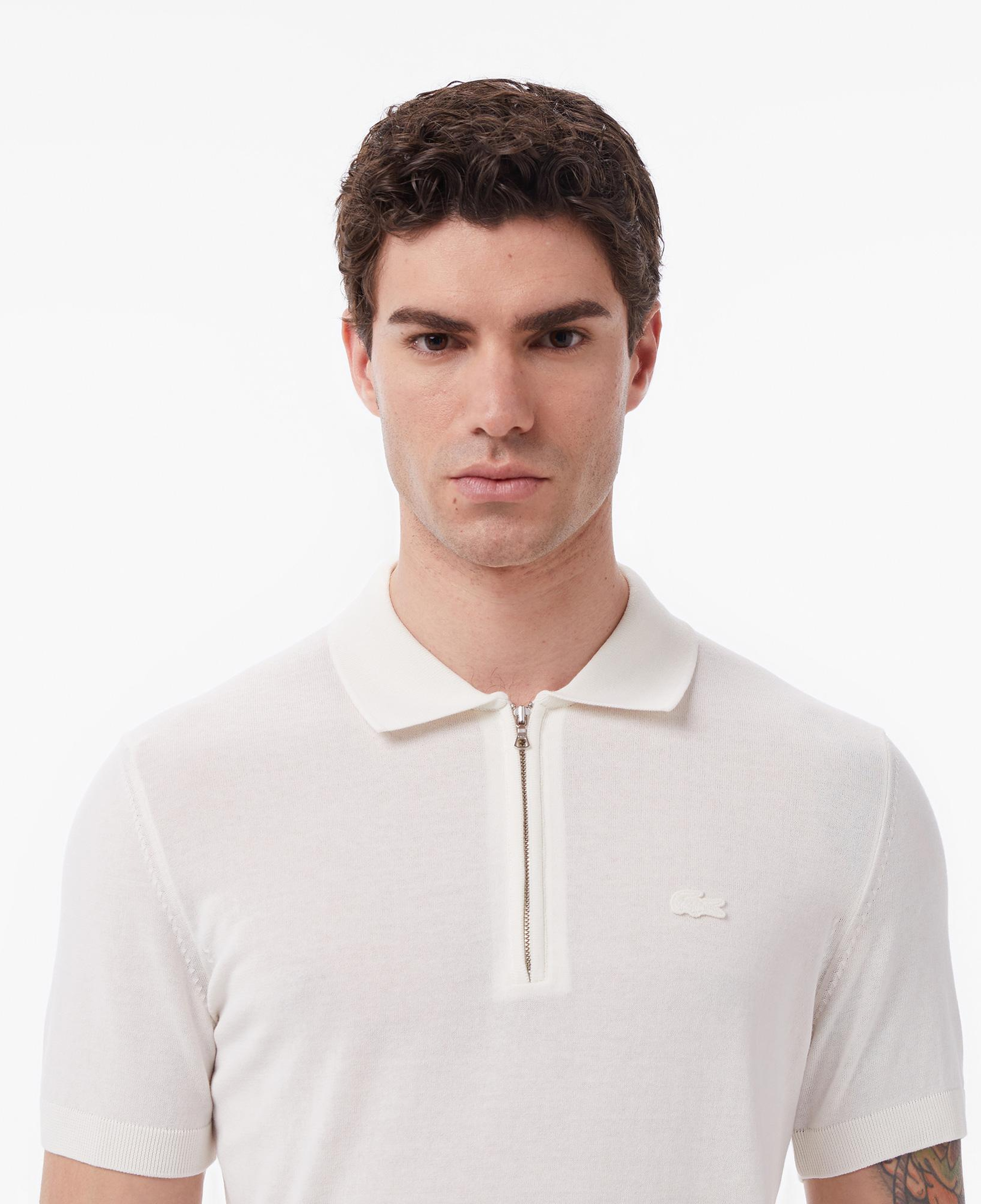 Erkek Classic Fit Kısa Kollu Polo Yaka Krem Triko