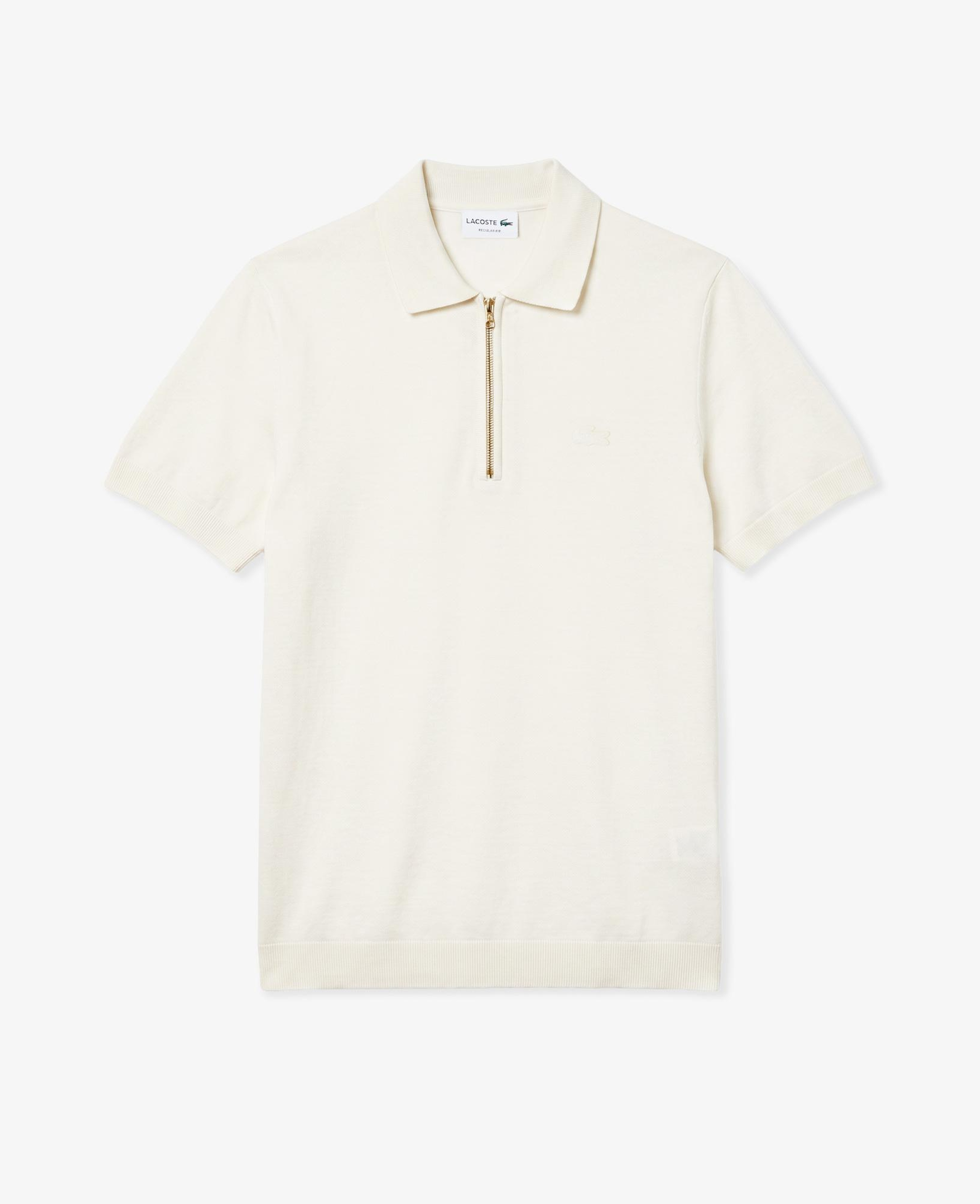 Erkek Classic Fit Kısa Kollu Polo Yaka Krem Triko