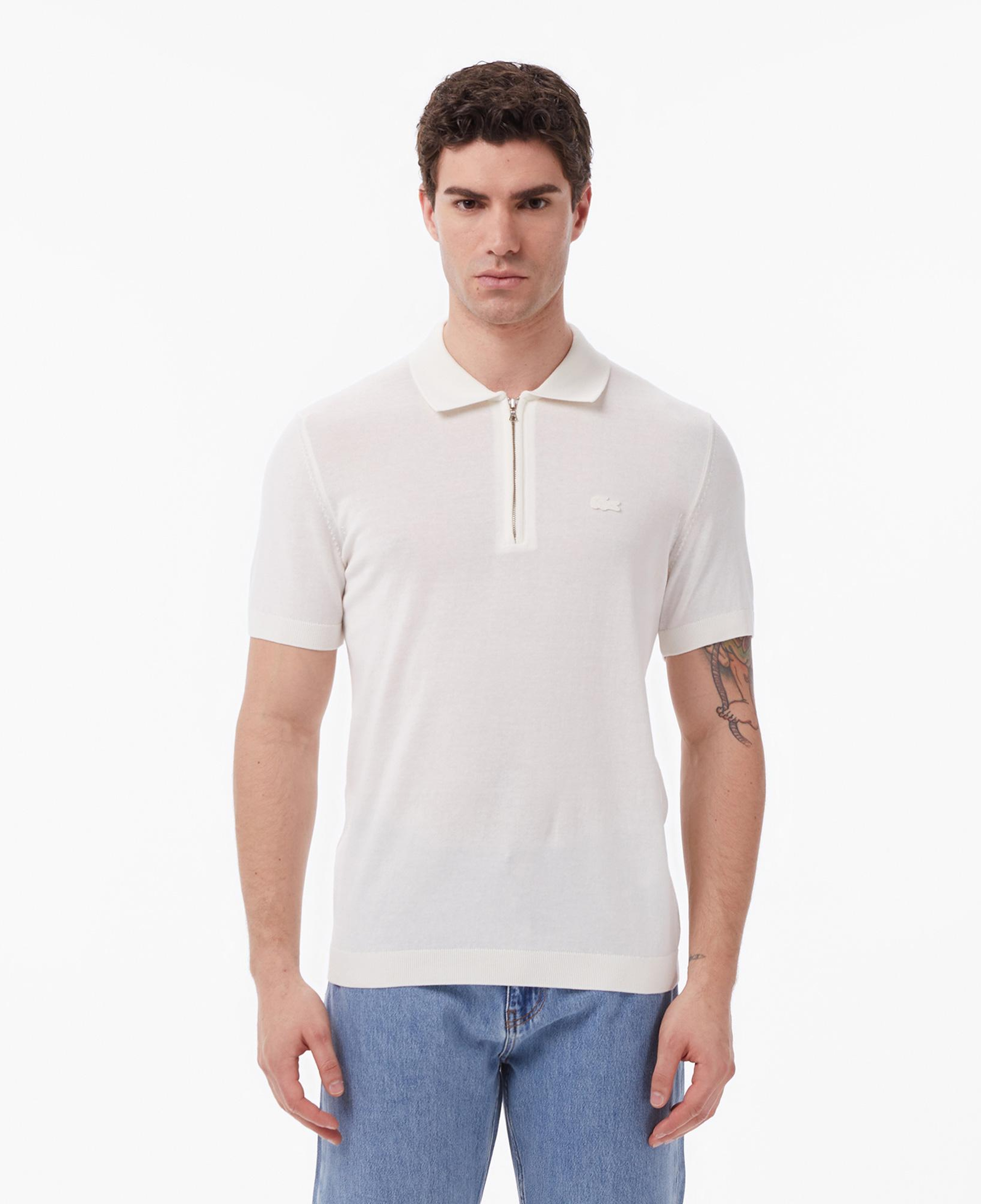 Erkek Classic Fit Kısa Kollu Polo Yaka Krem Triko