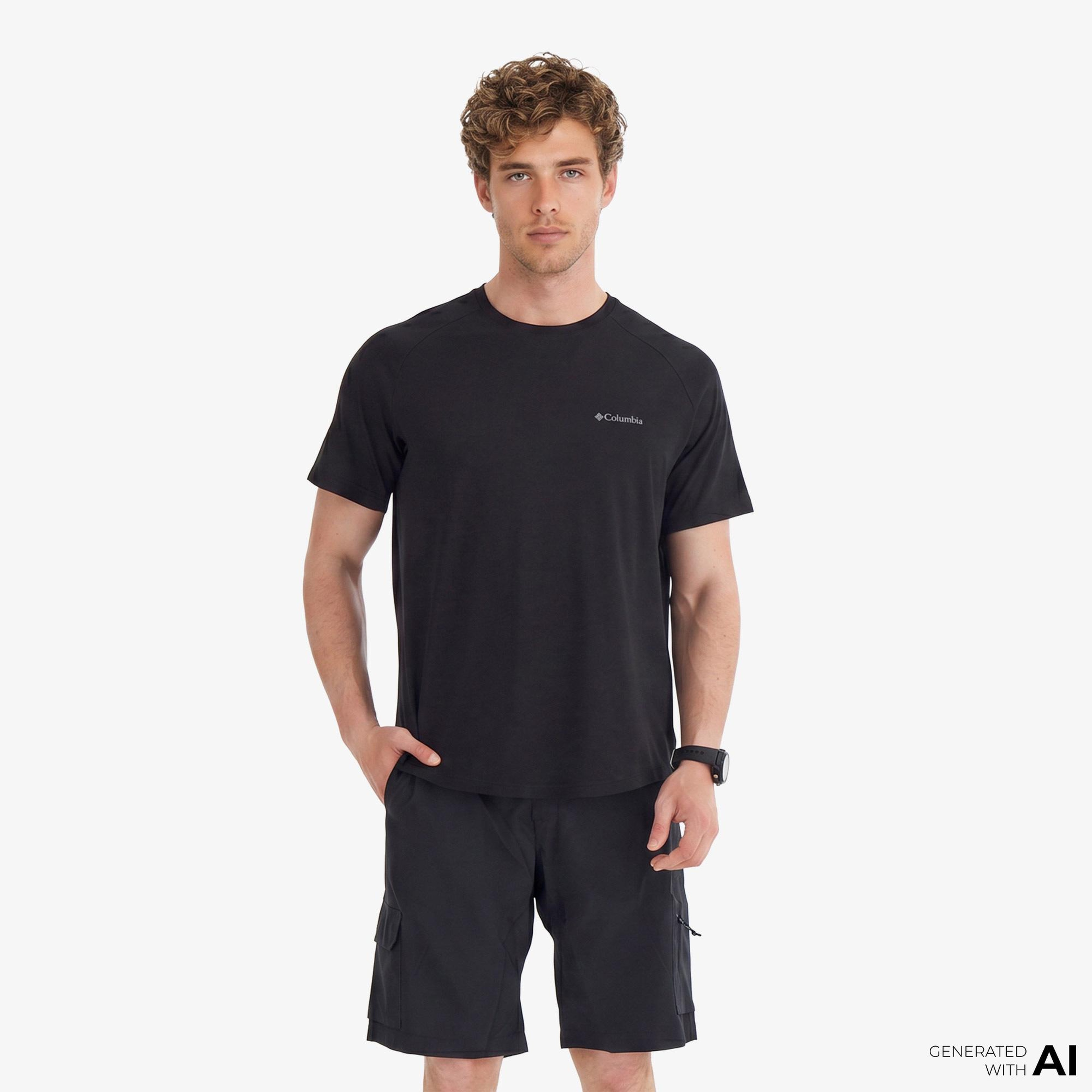 Columbia Comfort Erkek Siyah T-Shirt
