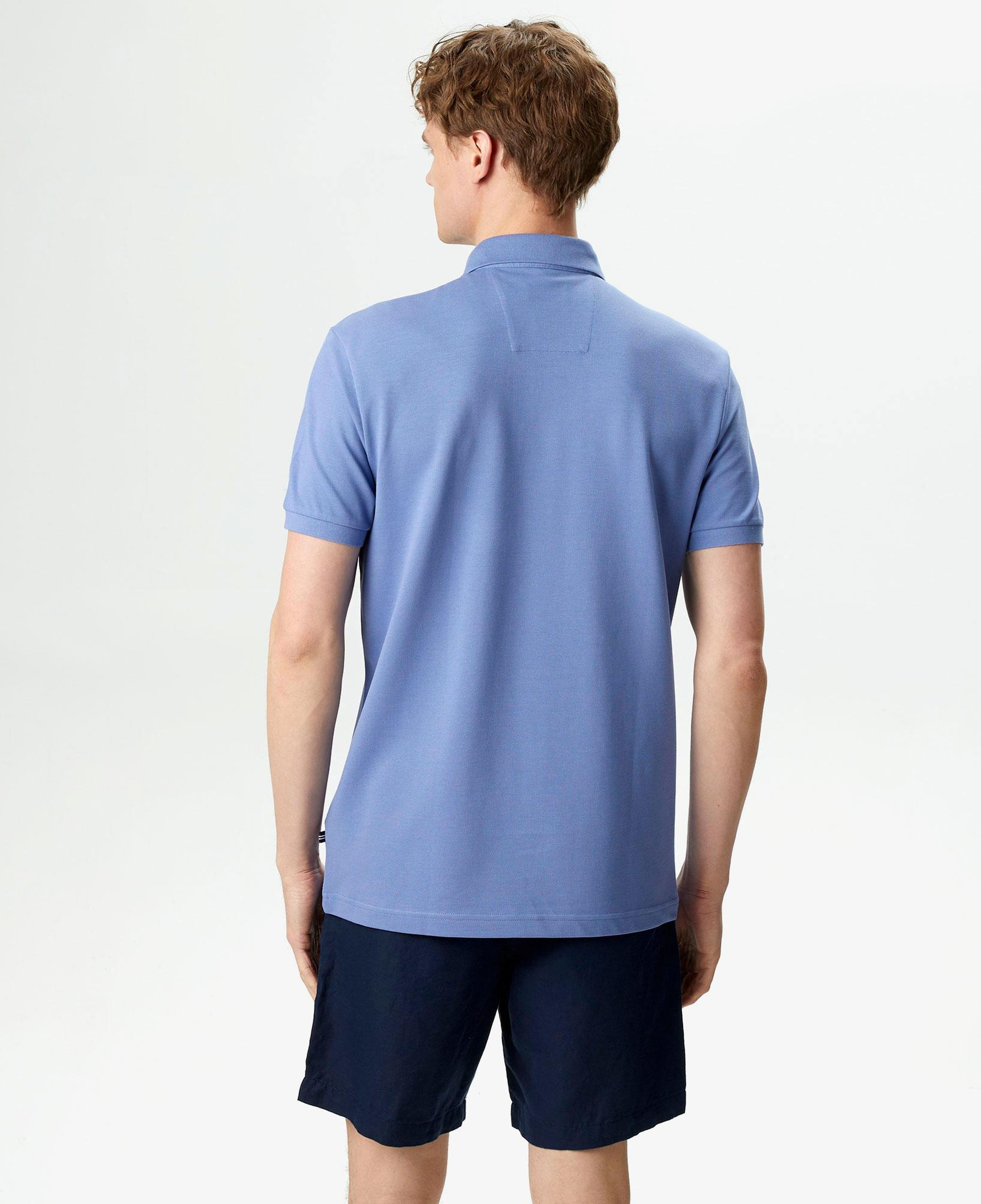Nautica Erkek Mavi Slim Fit Polo Yaka T-Shirt