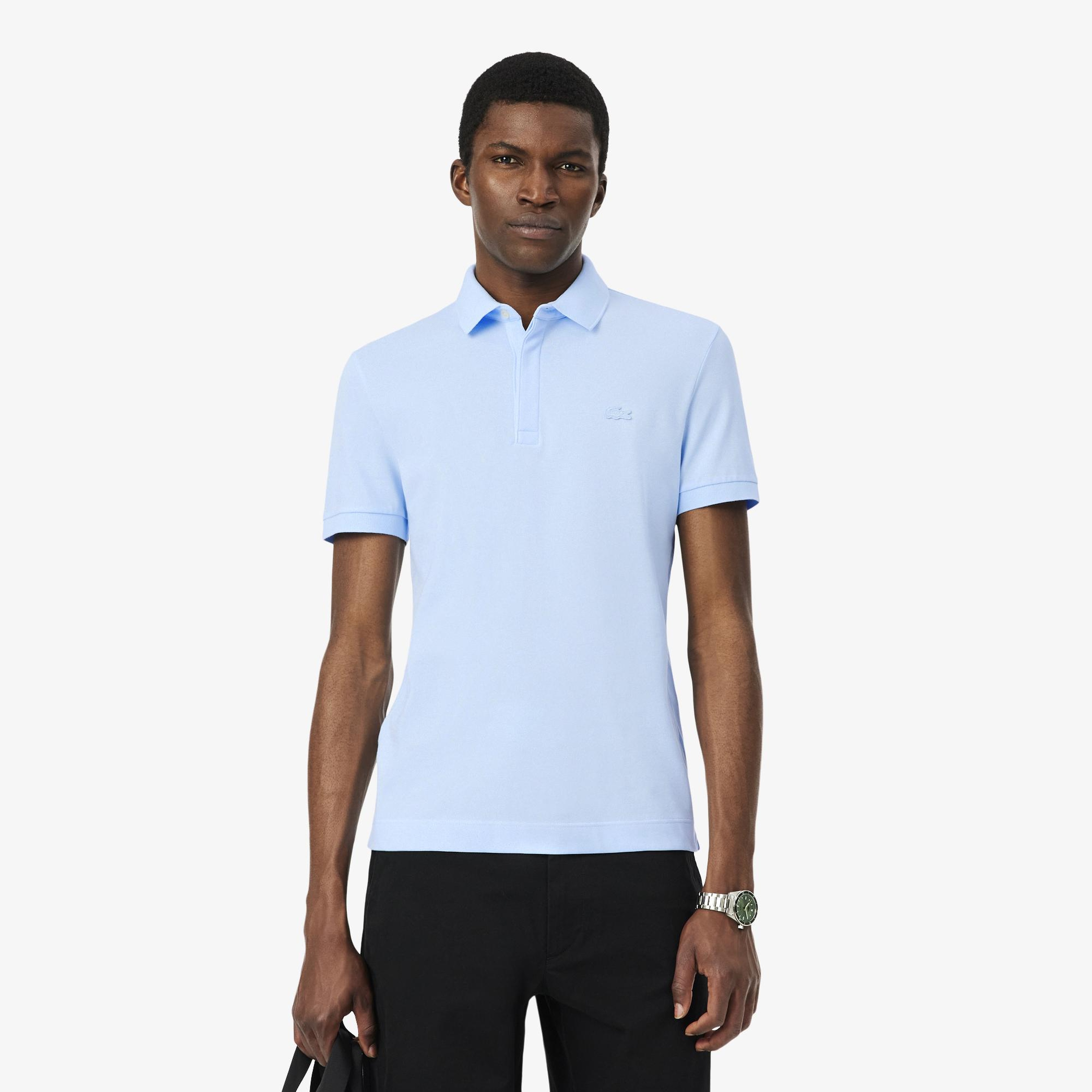Erkek Regular Fit Açık Mavi Paris Polo