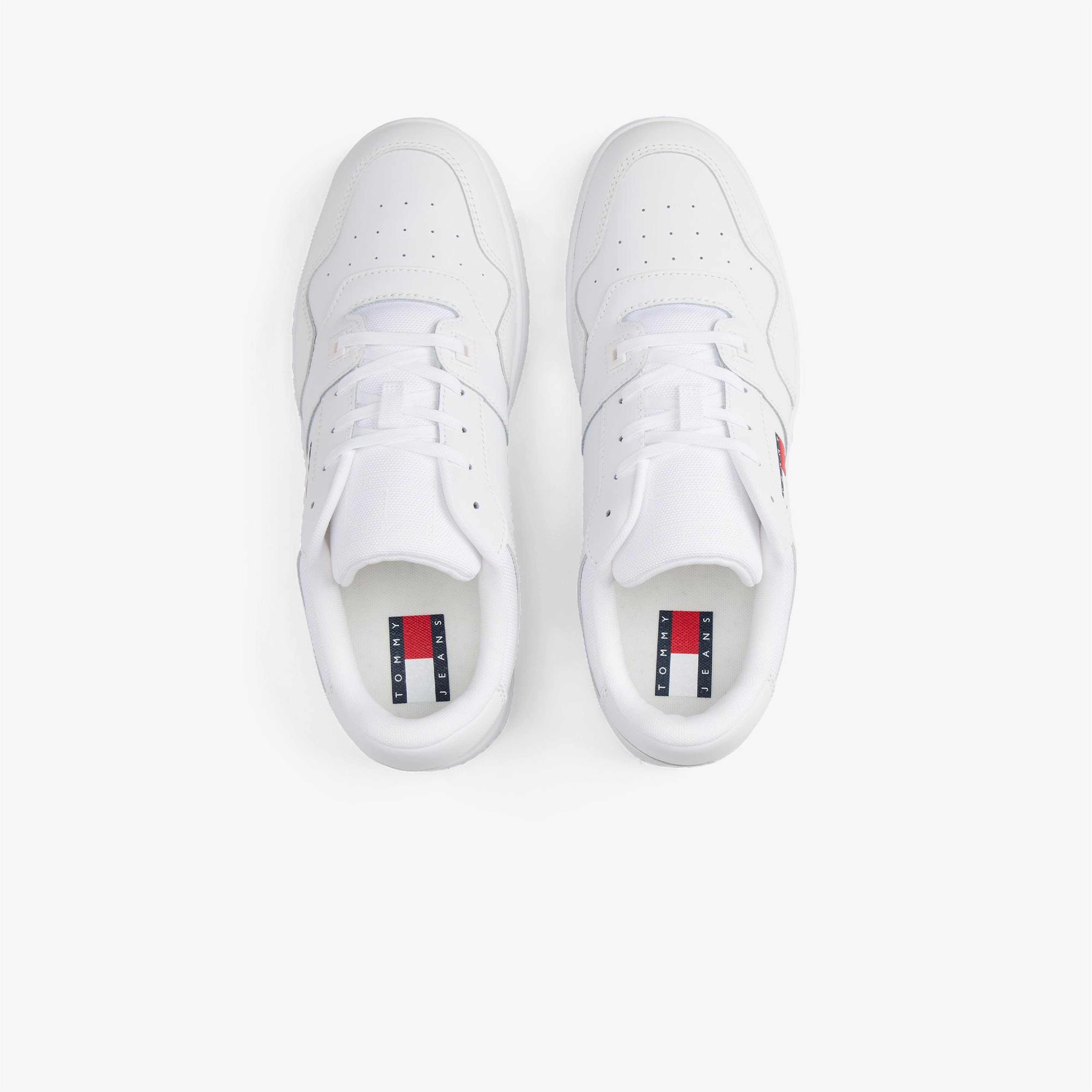 Tommy Hilfiger Retro Basket Essentials Unisex Beyaz Spor Ayakkabı