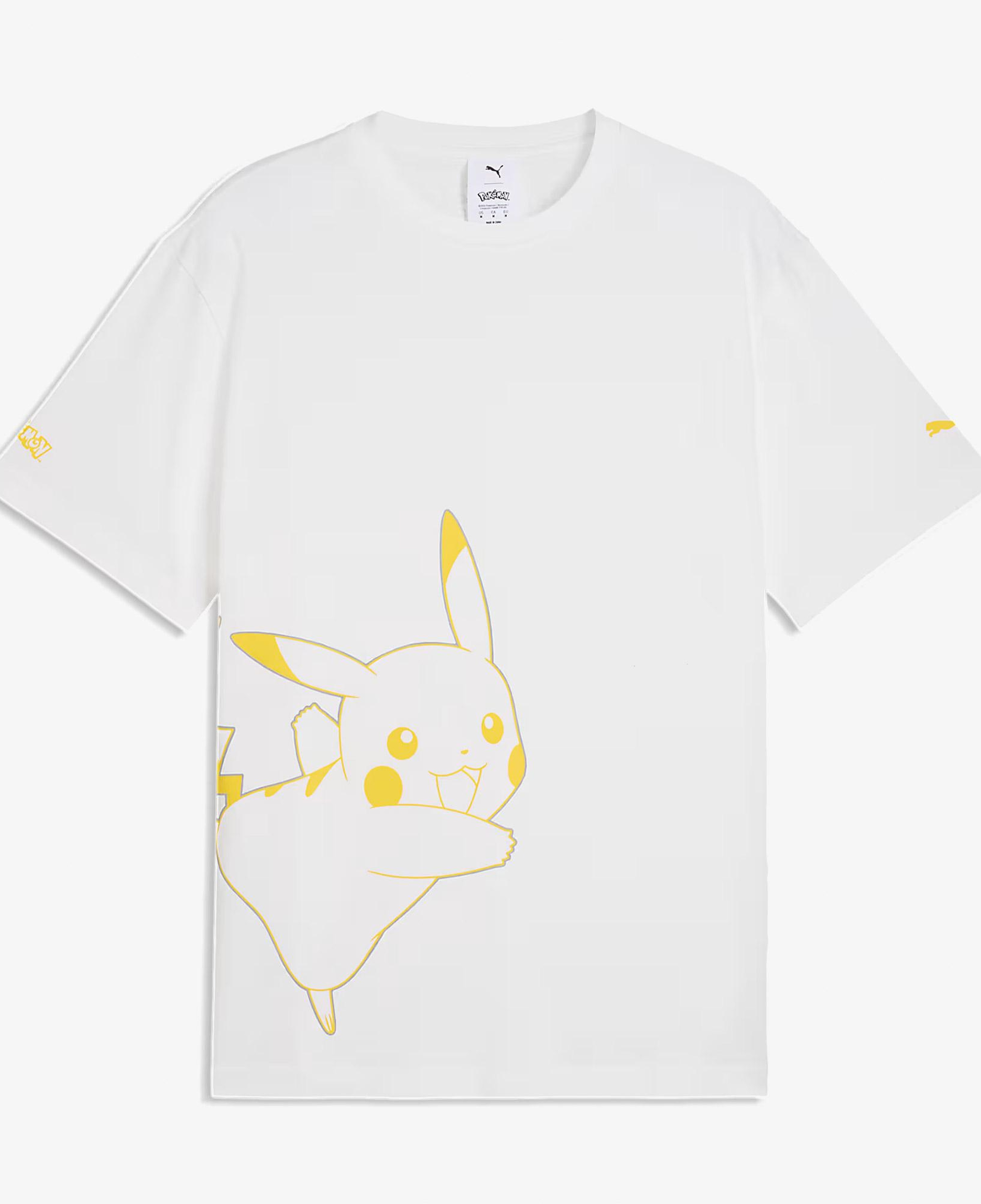 Puma X Pokemon Graphic Erkek Beyaz T-Shirt