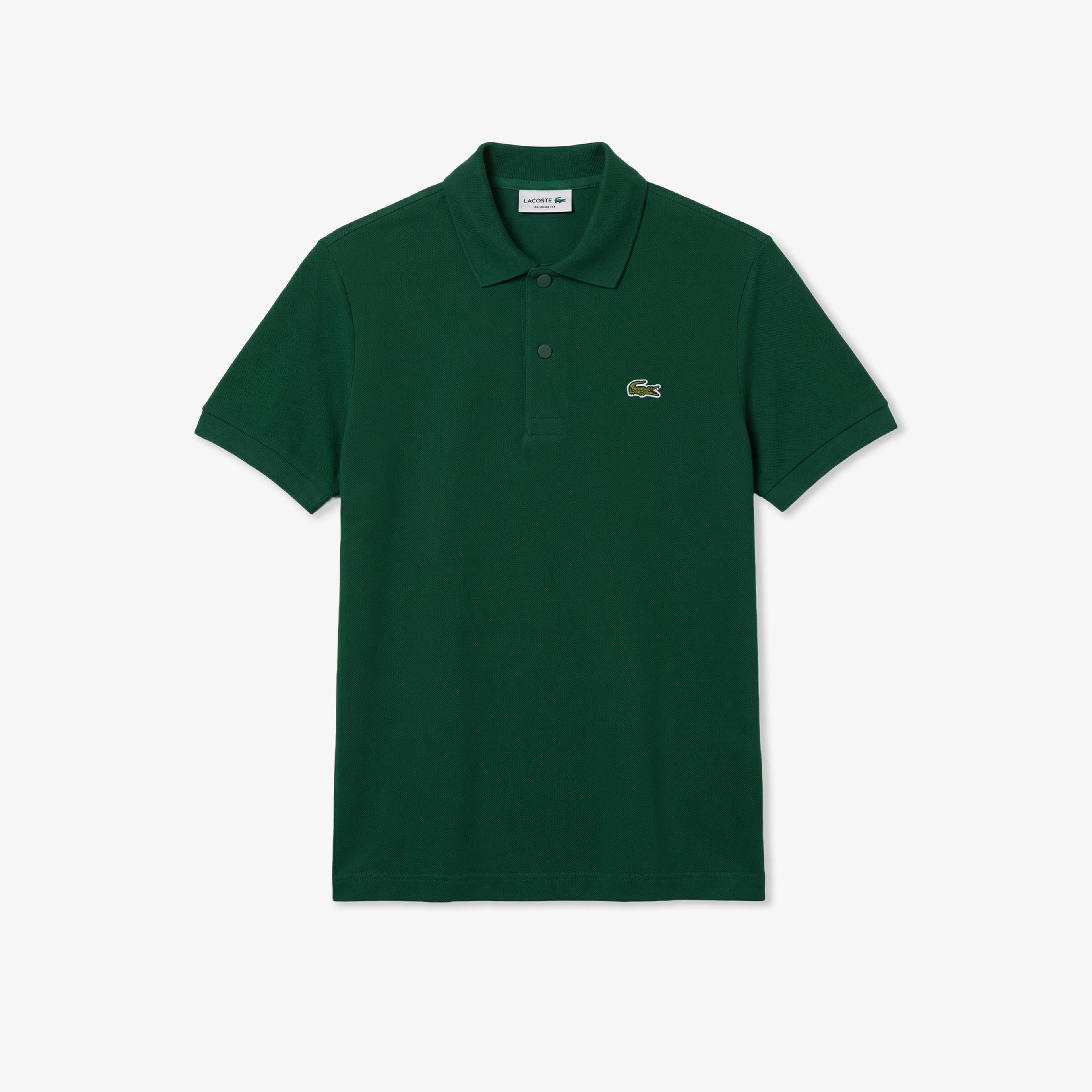 Erkek Regular Fit Koyu Yeşil Polo