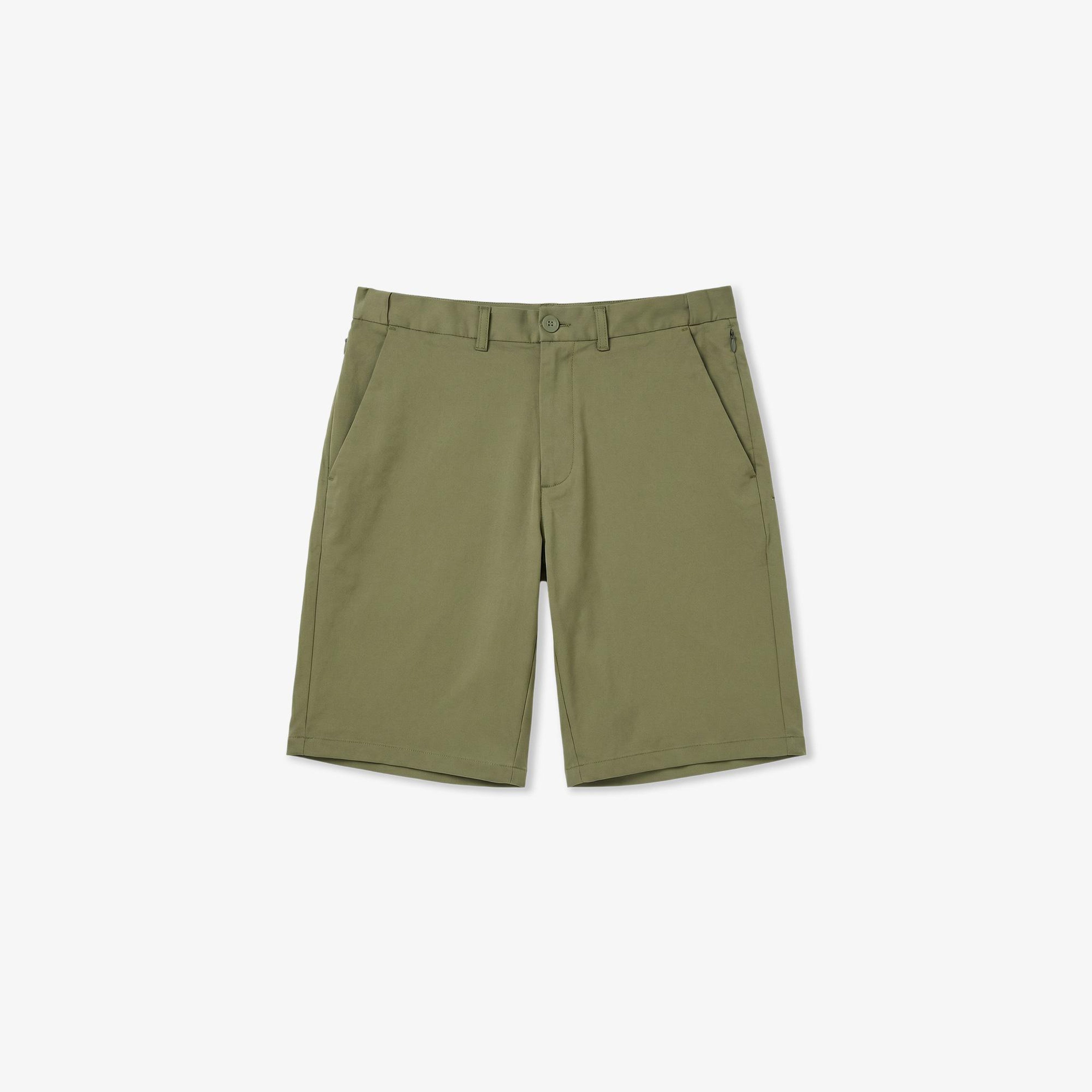 Erkek Regular Fit Haki Bermuda Şort