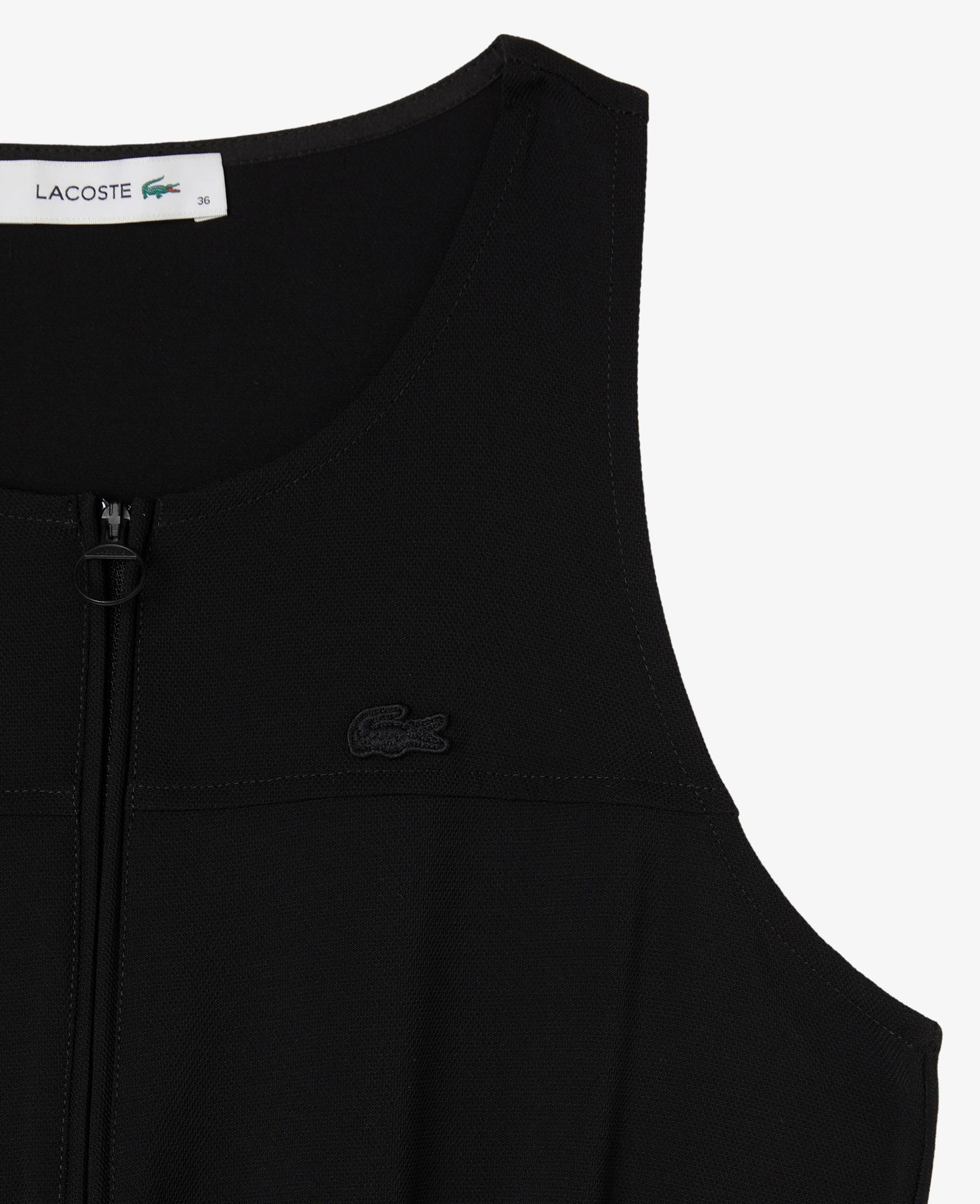 Kadın Flare Fit Kolsuz Bisiklet Yaka Siyah Elbise