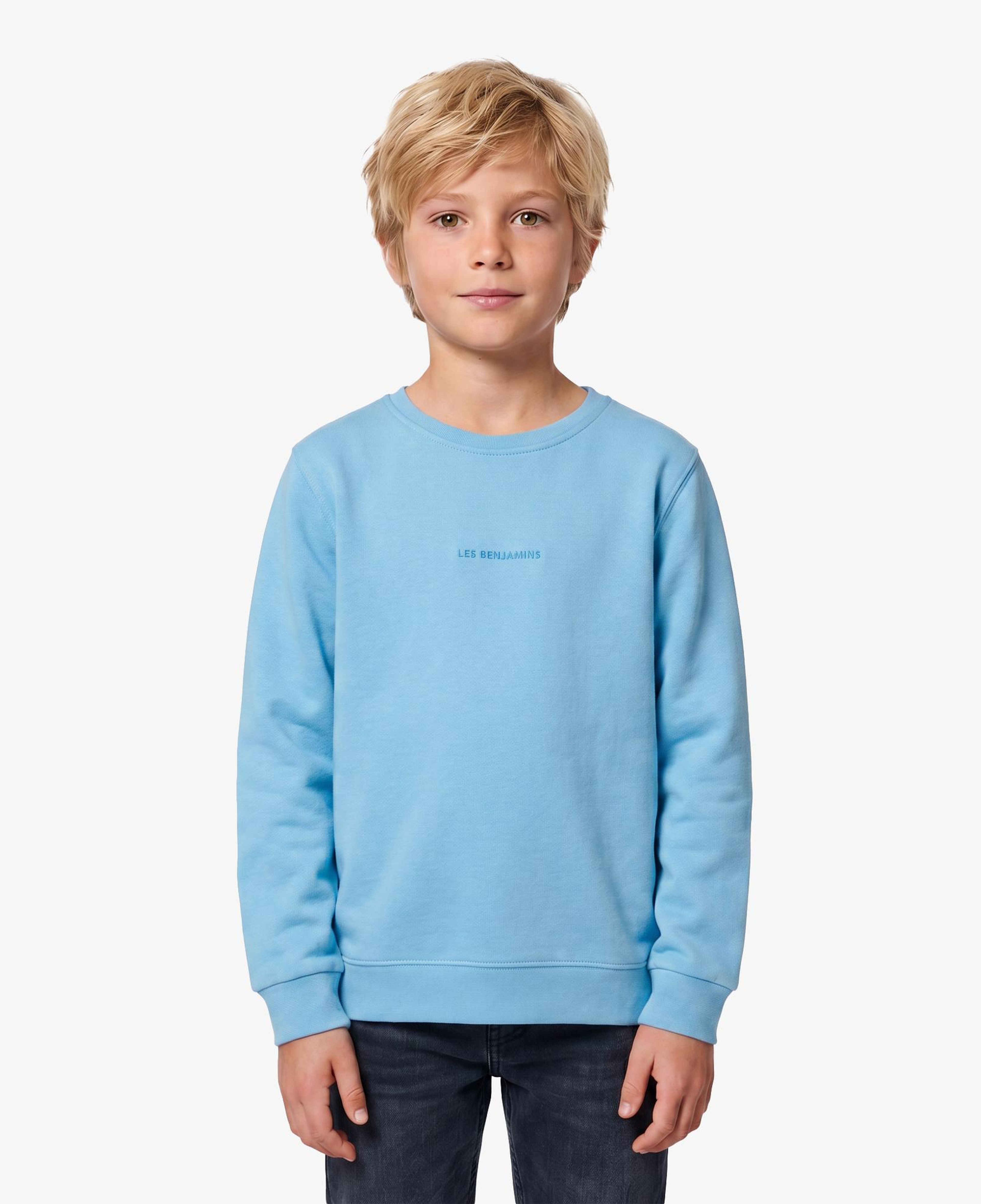 Les Benjamins Essential Çocuk Mavi Sweatshirt