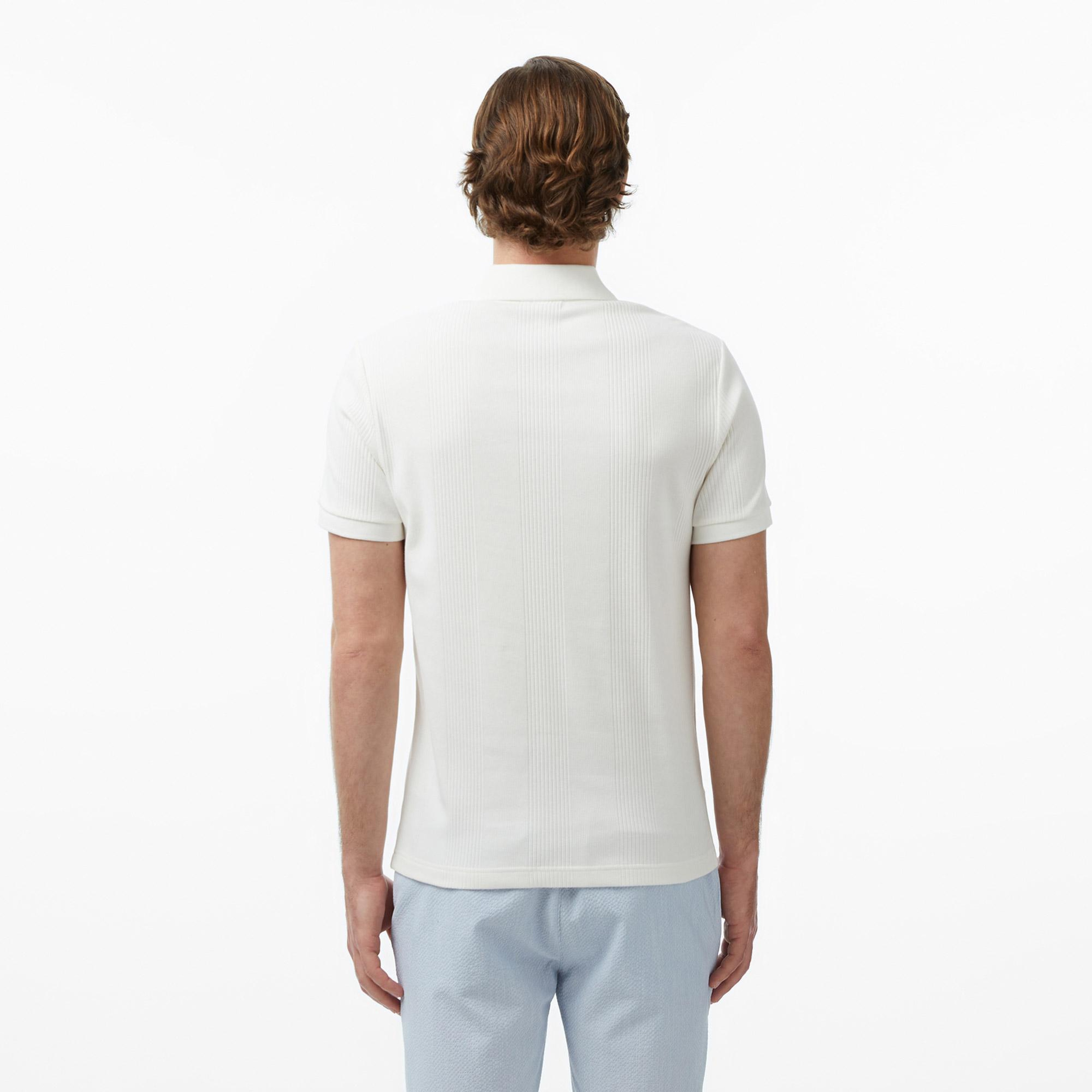Erkek Classic Fit Beyaz Polo