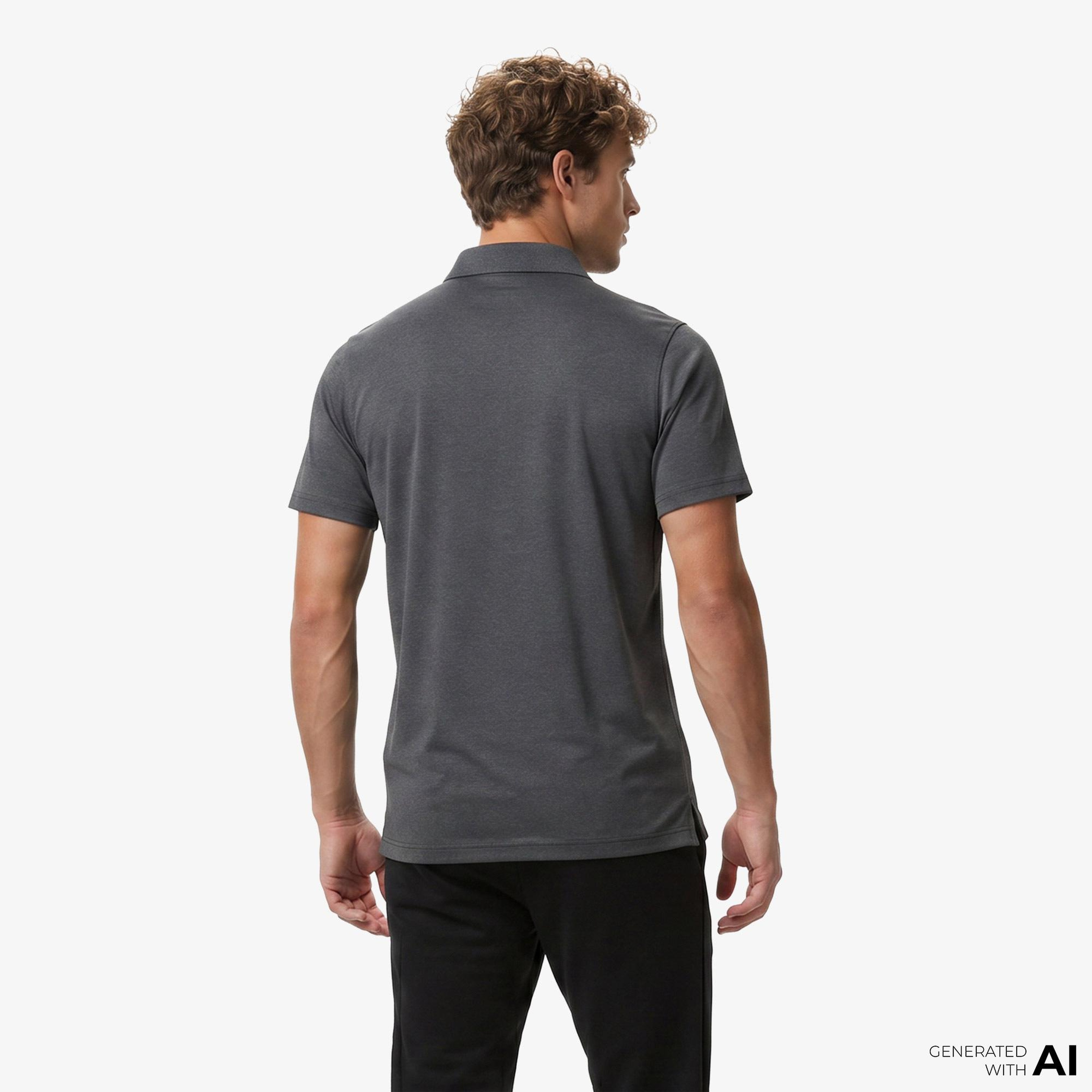Columbia Tech Trail Polo Erkek Siyah Polo T-Shirt