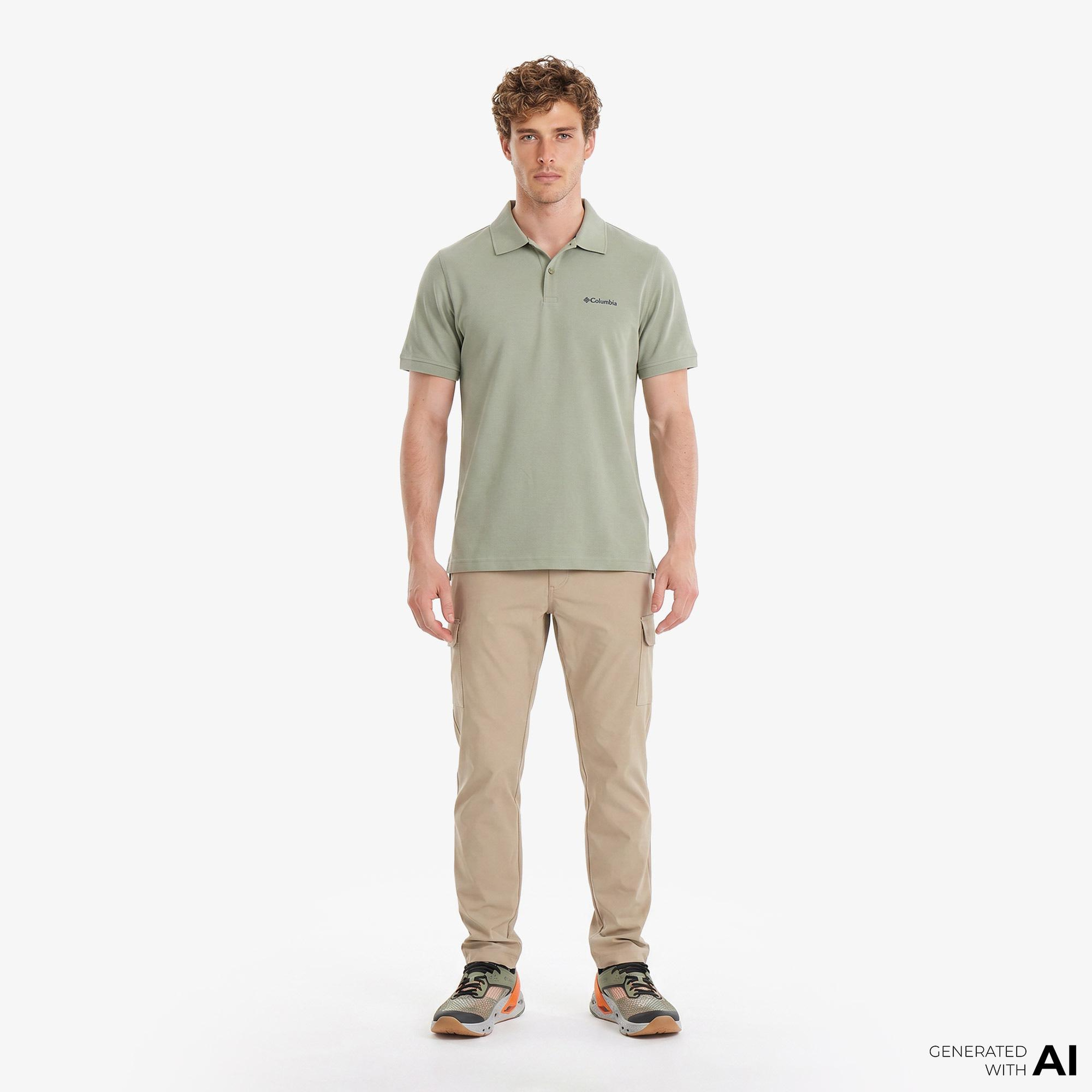 Columbia Cascade Range Solid II Erkek Bej Polo