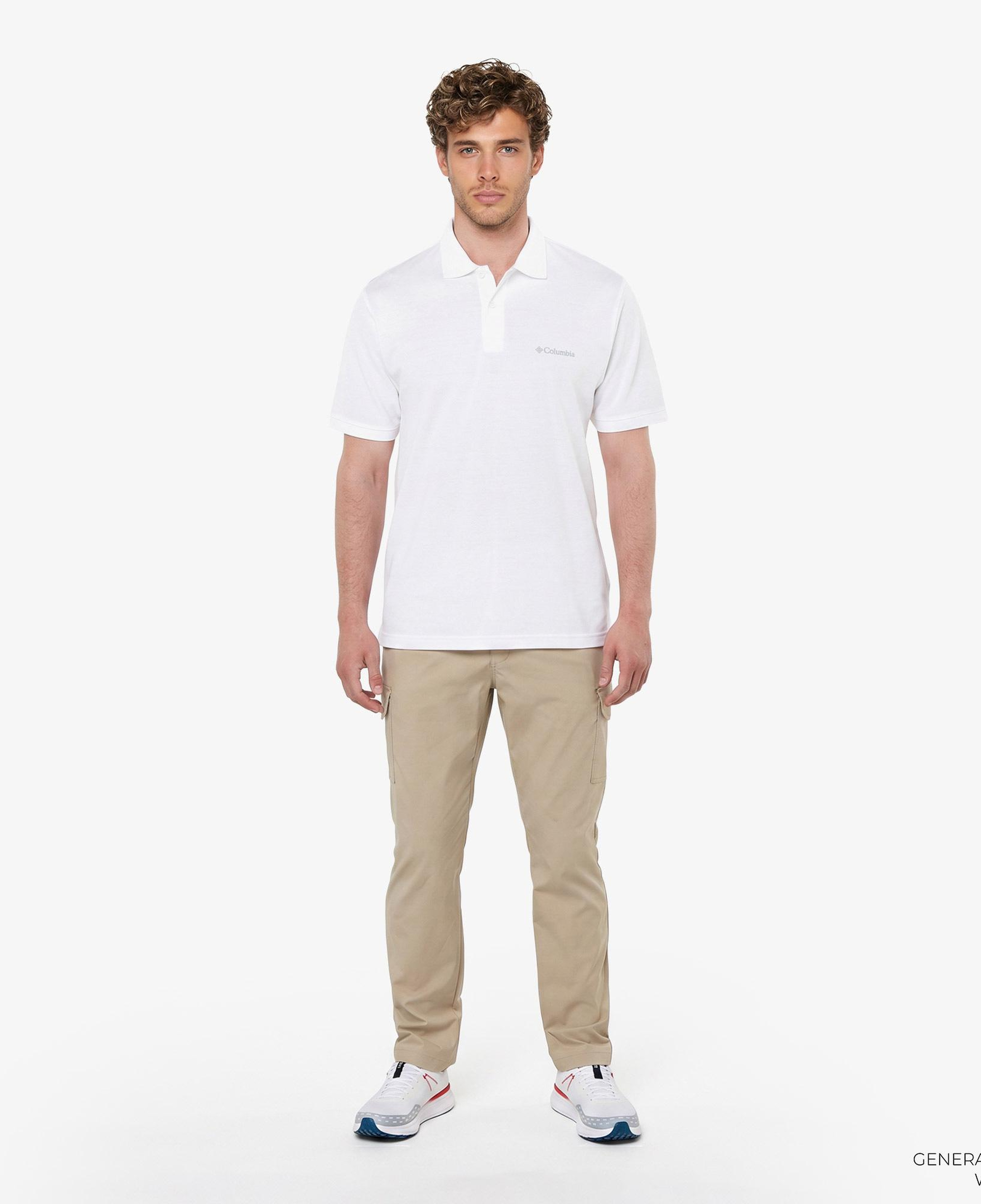 Columbia Cascade Range Solid II Erkek Beyaz Polo