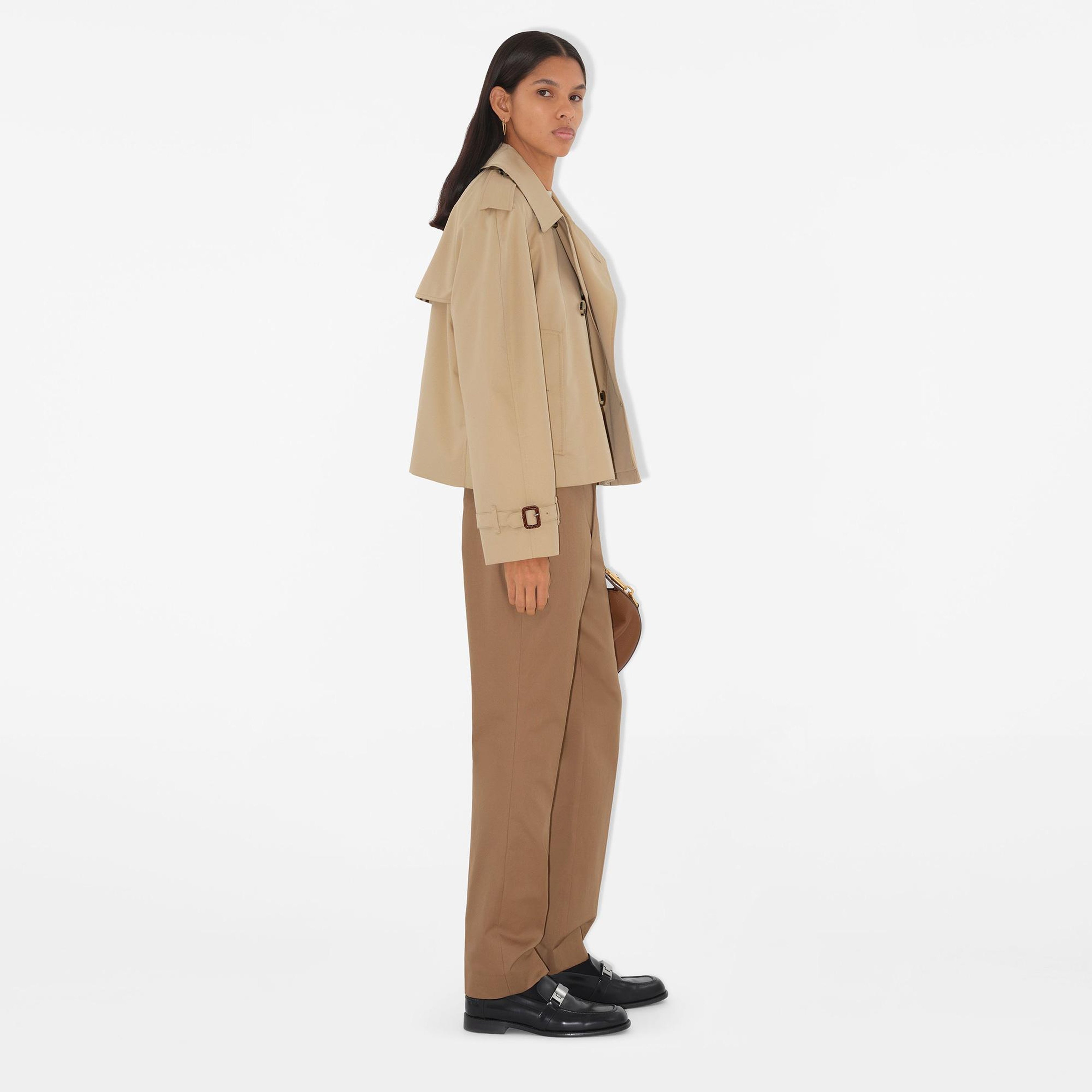 Burberry Gabardine Tailored Kadın Kahverengi Pantolon