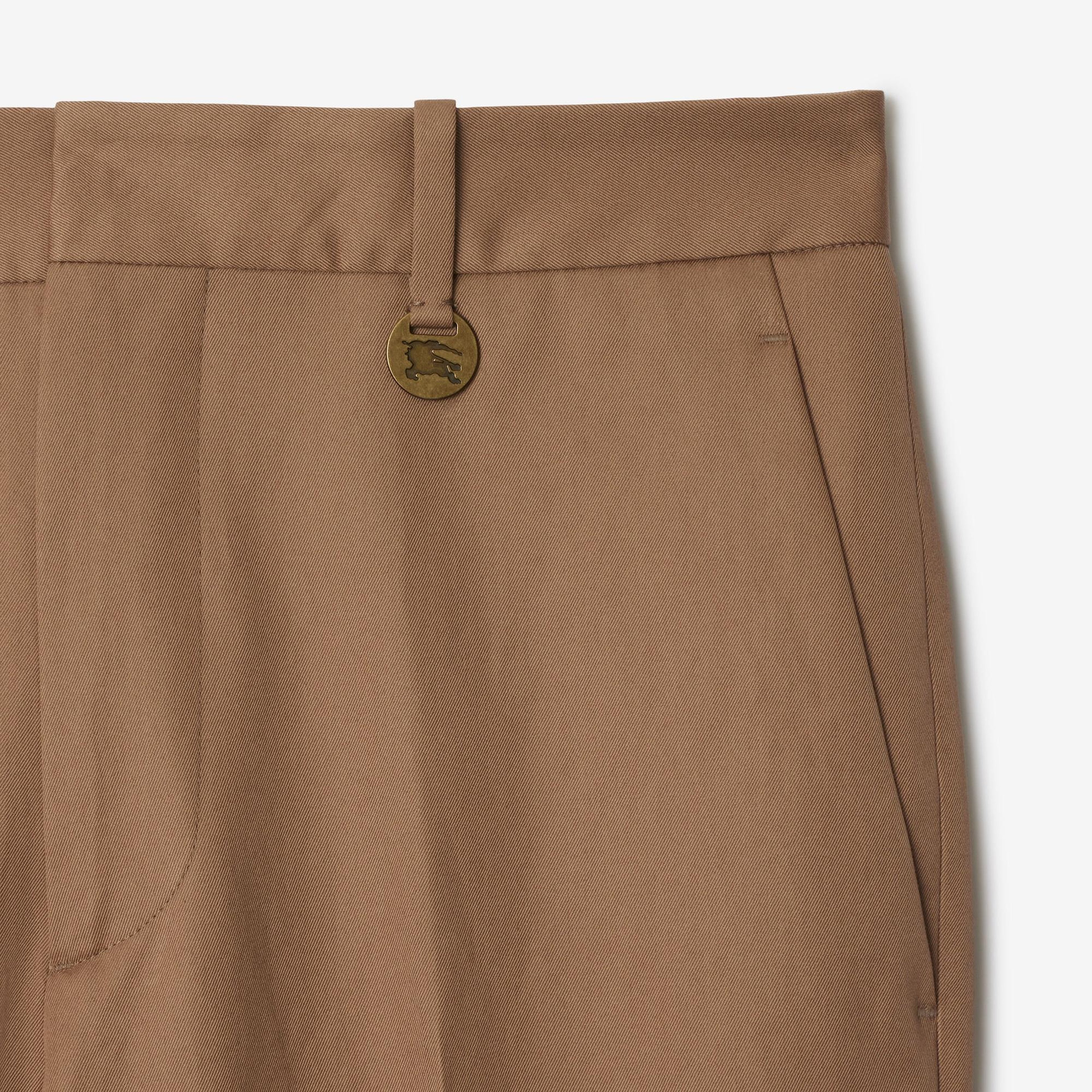 Burberry Gabardine Tailored Kadın Kahverengi Pantolon