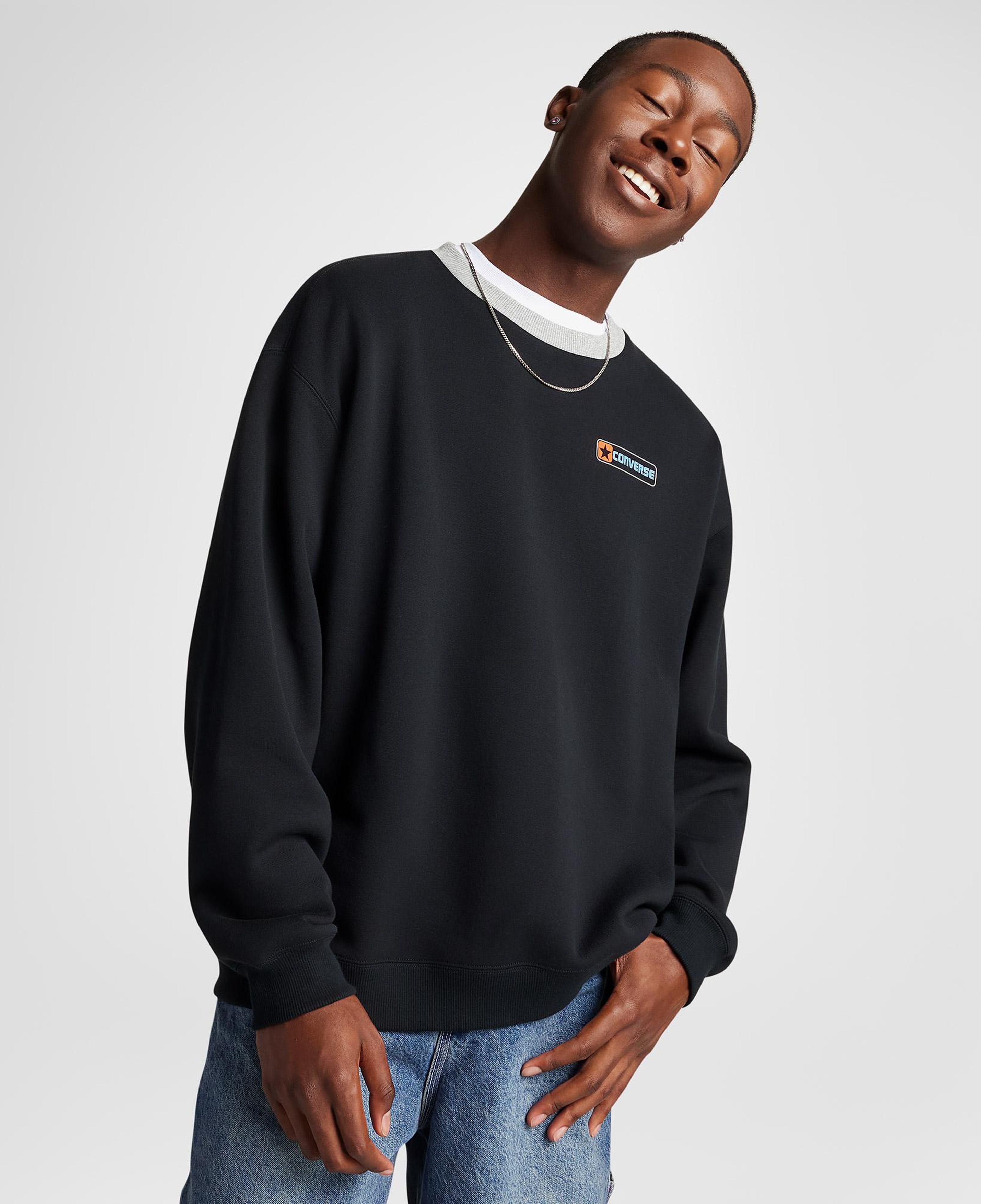 Converse Erkek Siyah Sweatshirt