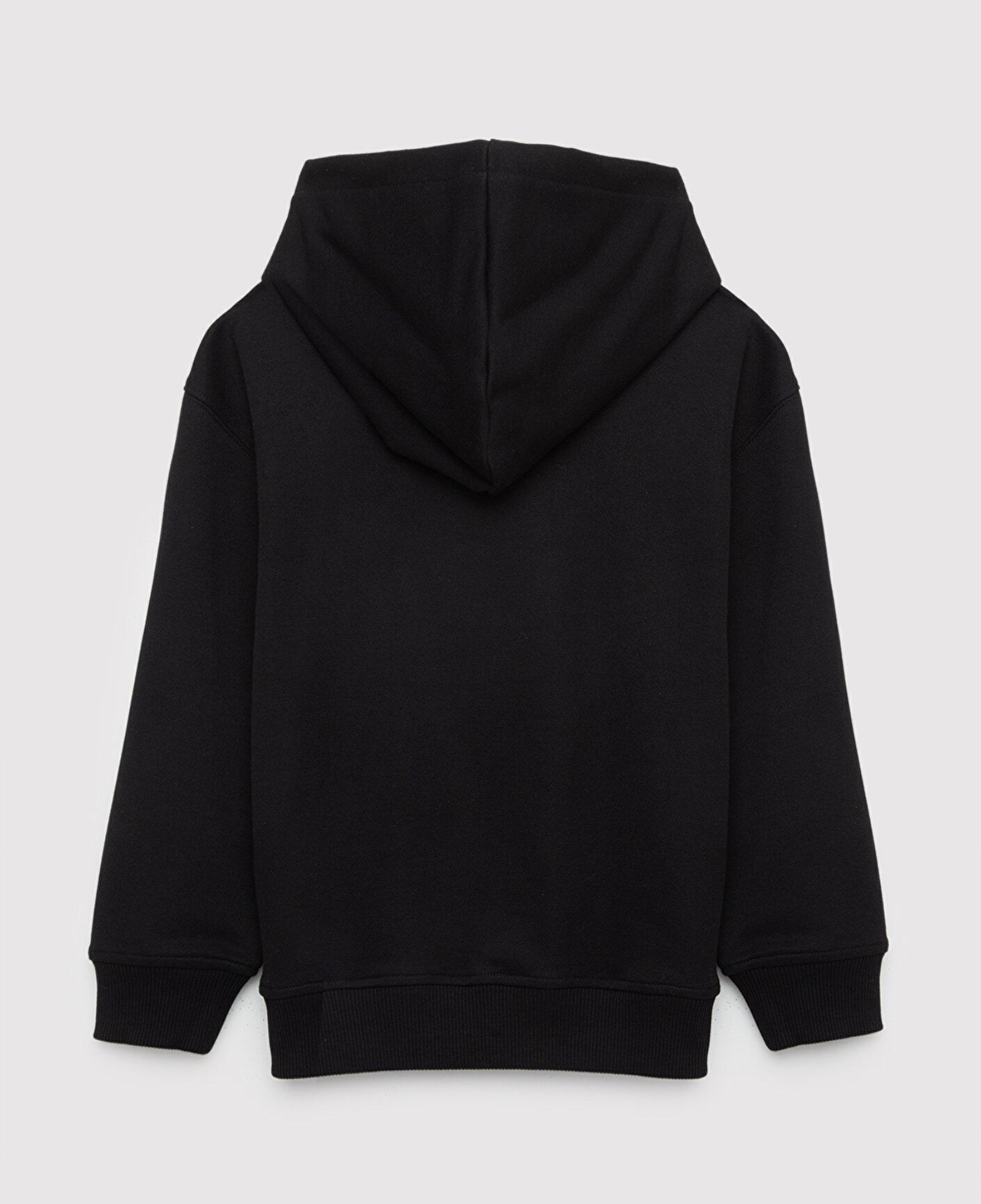 Kapüşonlu Siyah Çocuk Sweatshirt