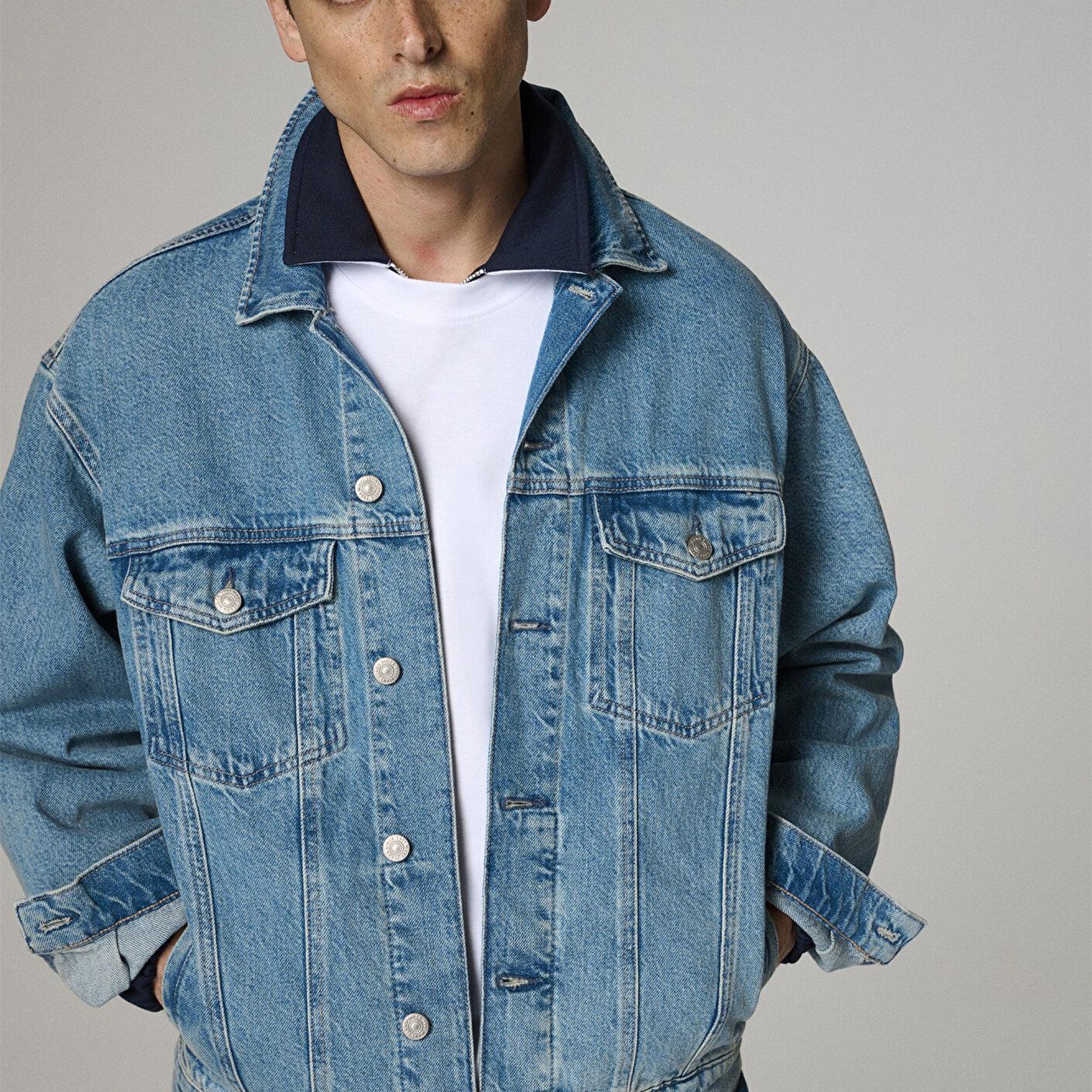 Ryan Dusty Lt Blue Mavi Pro Denim Ceket
