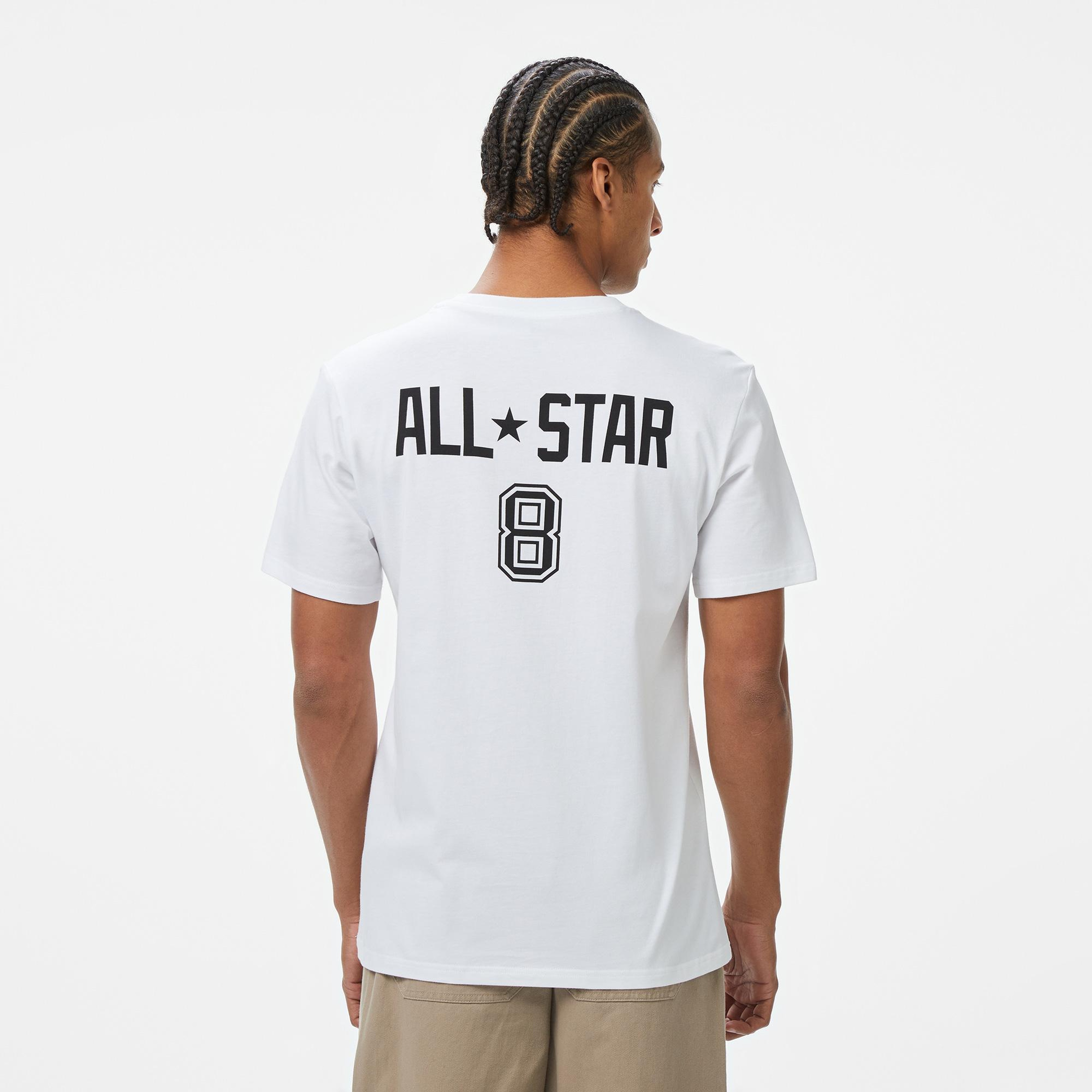Converse Erkek Baskılı Beyaz T-Shirt
