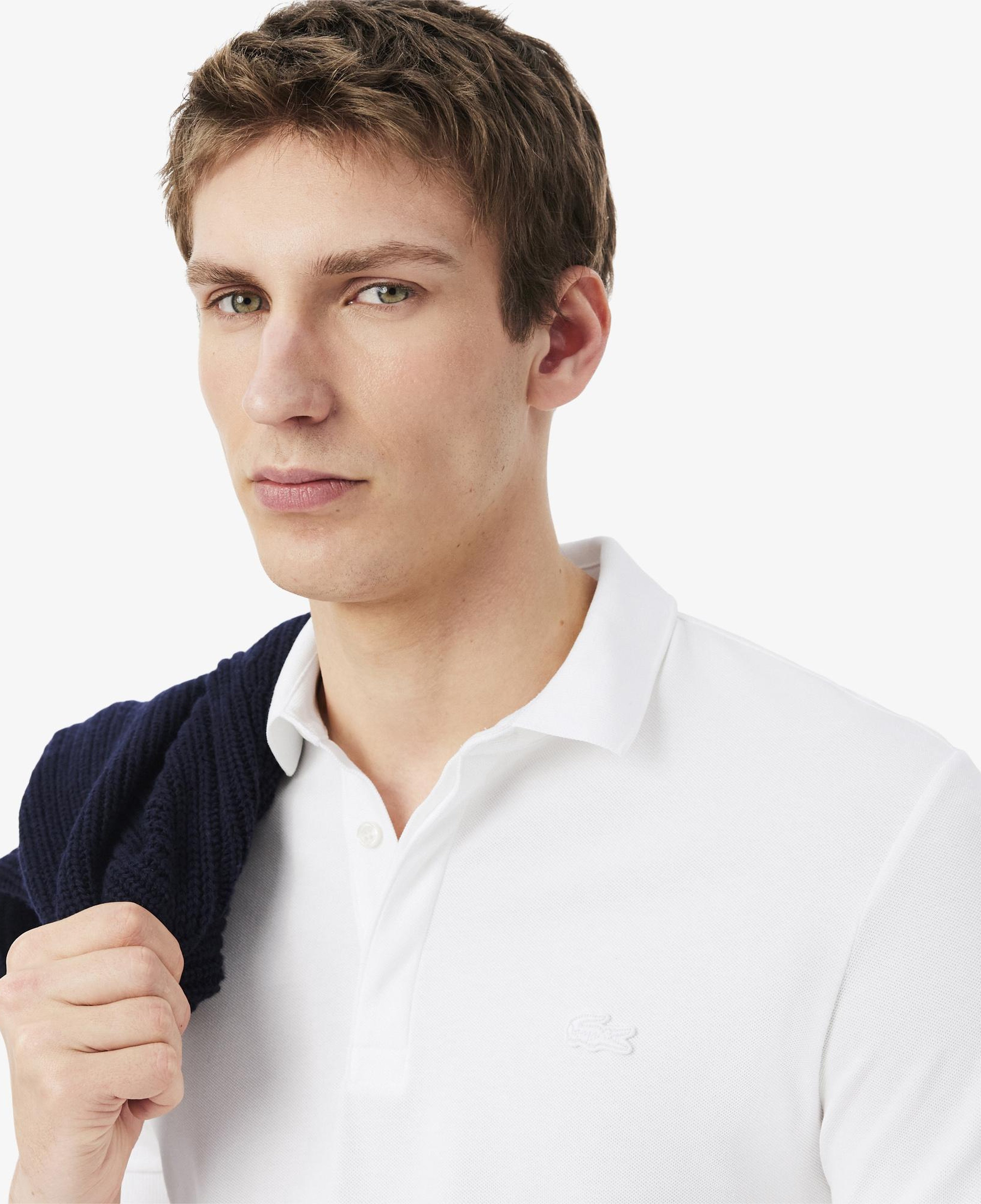 Erkek Regular Fit Beyaz Paris Polo