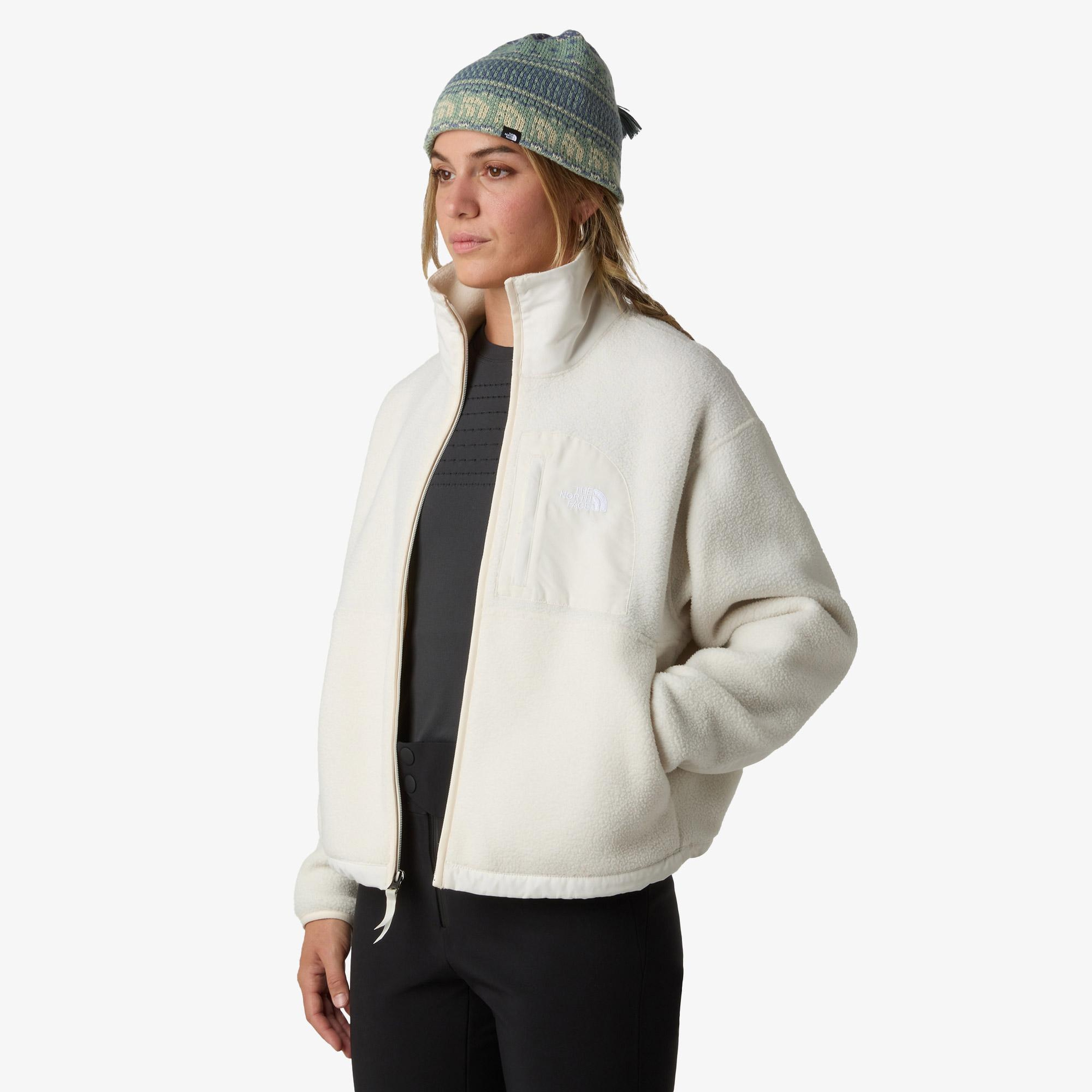The North Face Yumiori Off-Peak Full Zip Kadın Beyaz Polar Mont