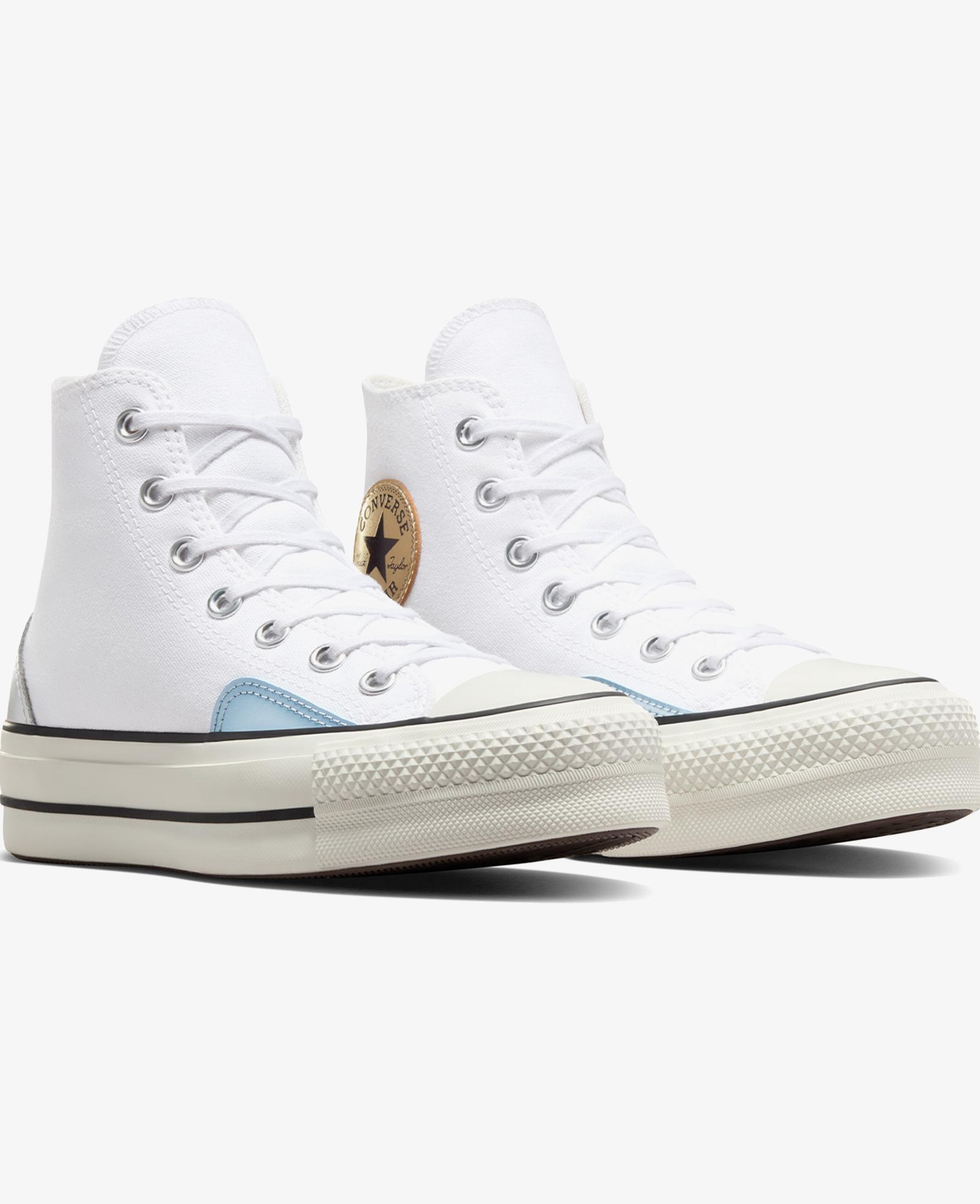 Converse All Star Lift Platform Y2K Chrome Kadın Beyaz Sneaker