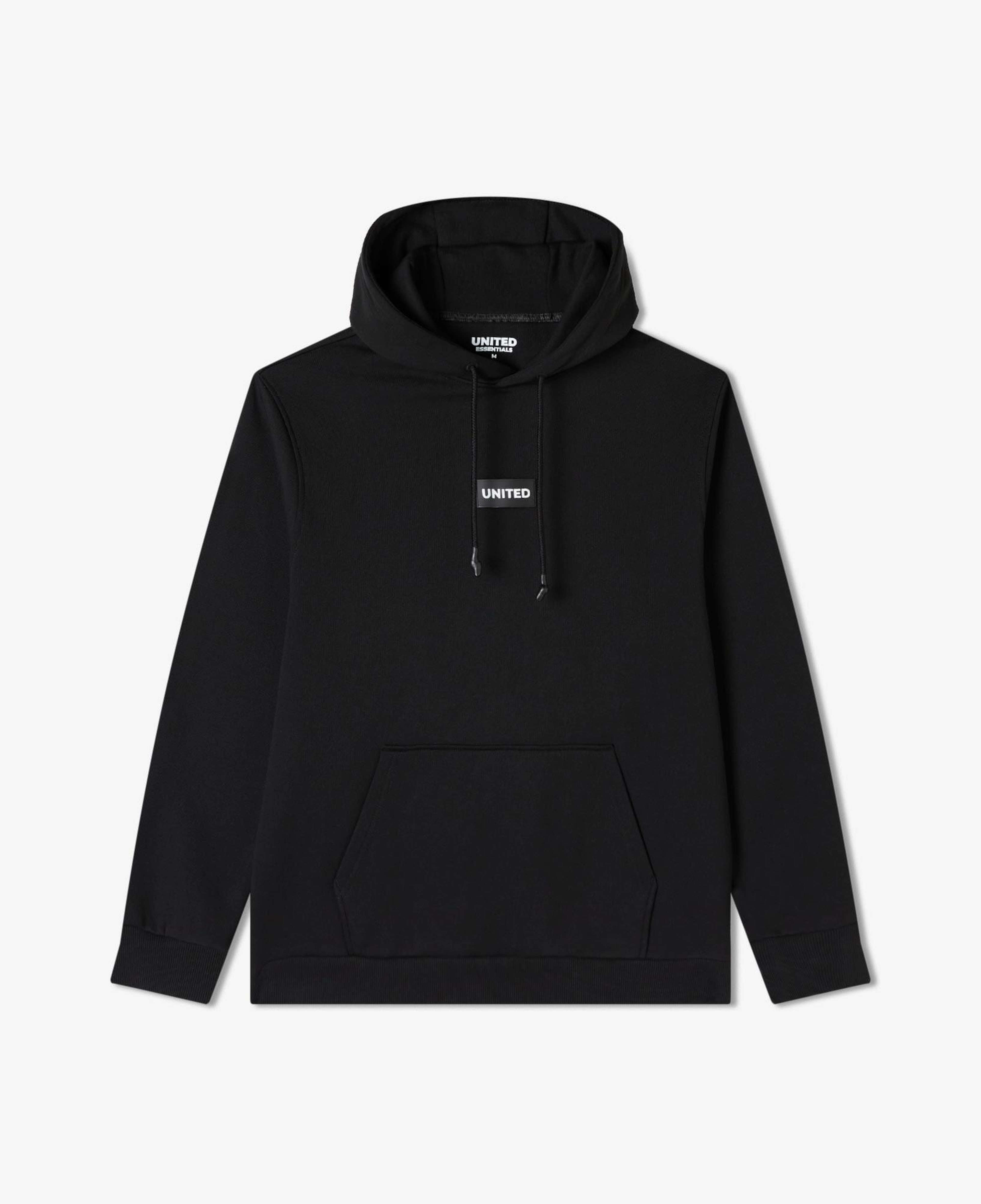 UNITED4 Classic Erkek Siyah Hoodie