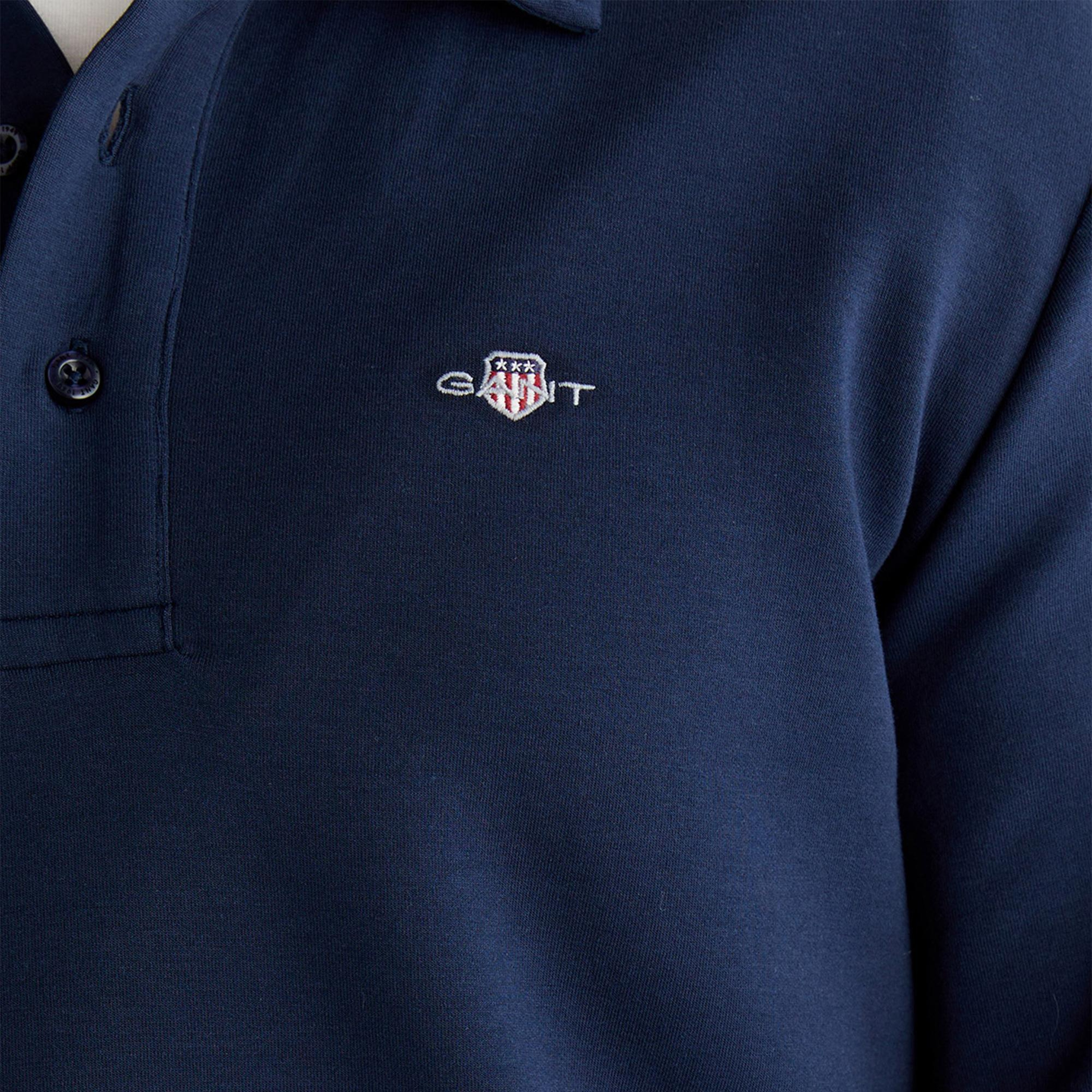 GANT Erkek Lacivert Regular Fit Polo Yaka Polo