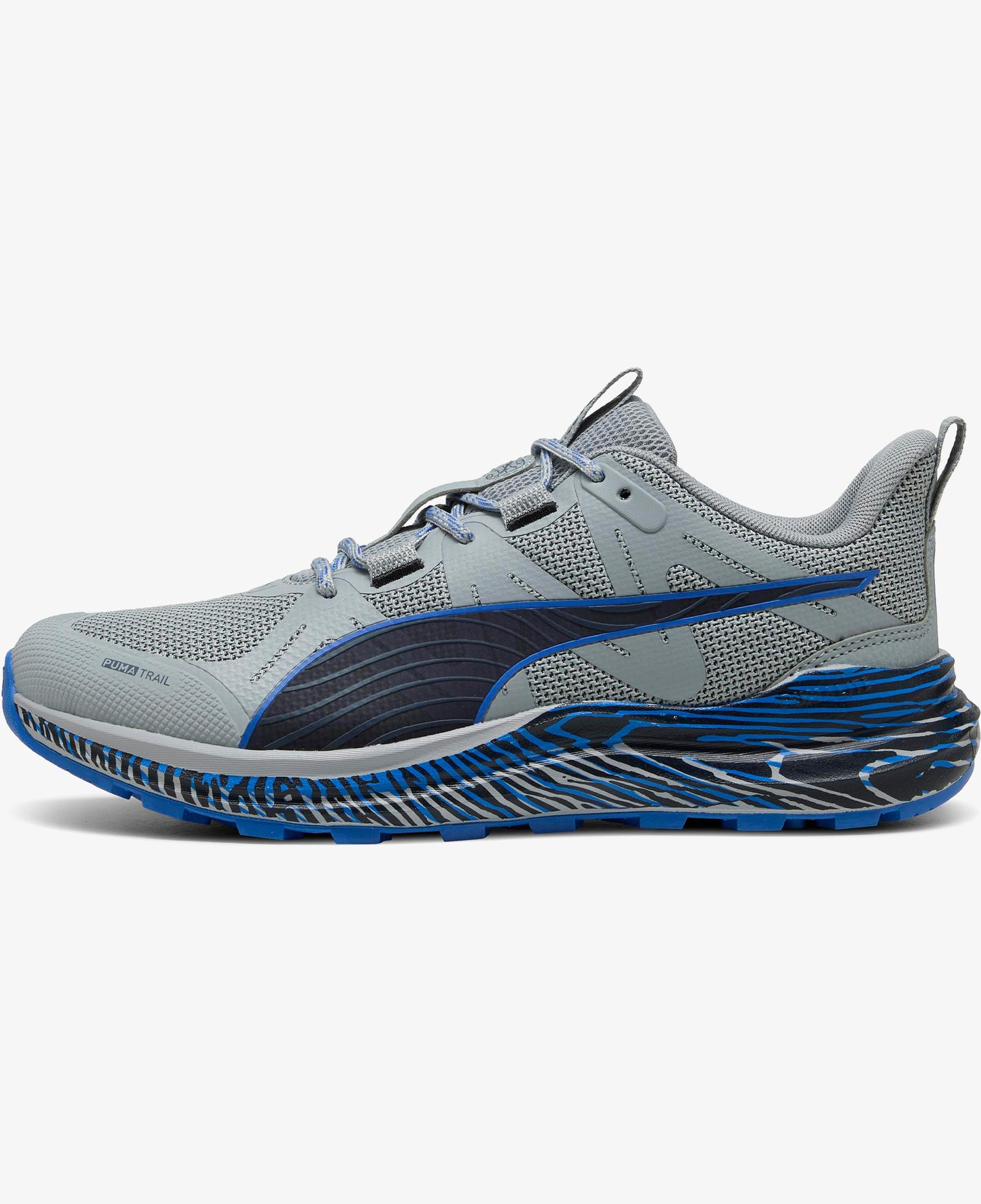 Puma Reflect Lite Trail Biowarp Erkek Gri Koşu Ayakkabısı